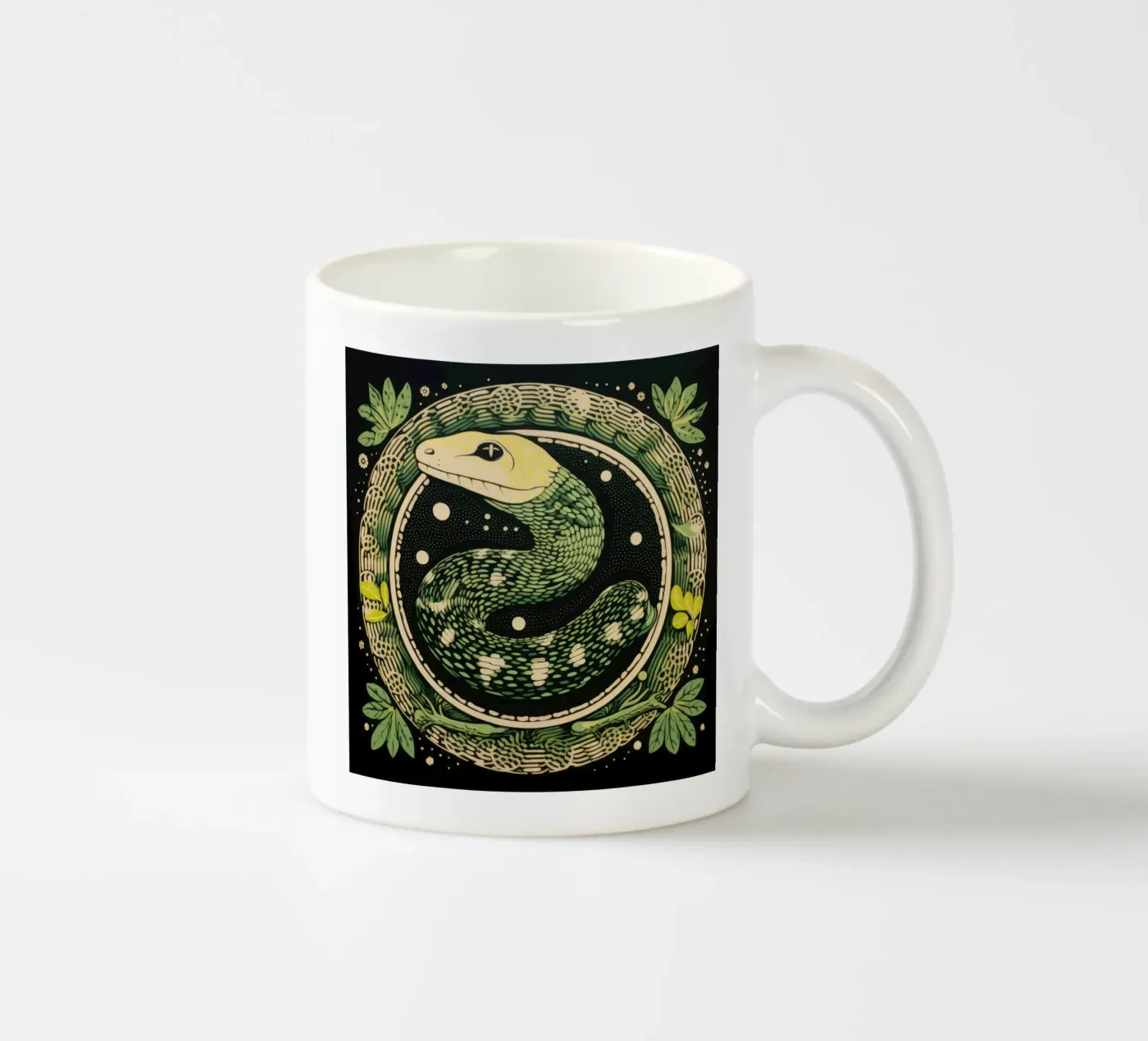 Green Python keramische mok van Minimal Animal Art