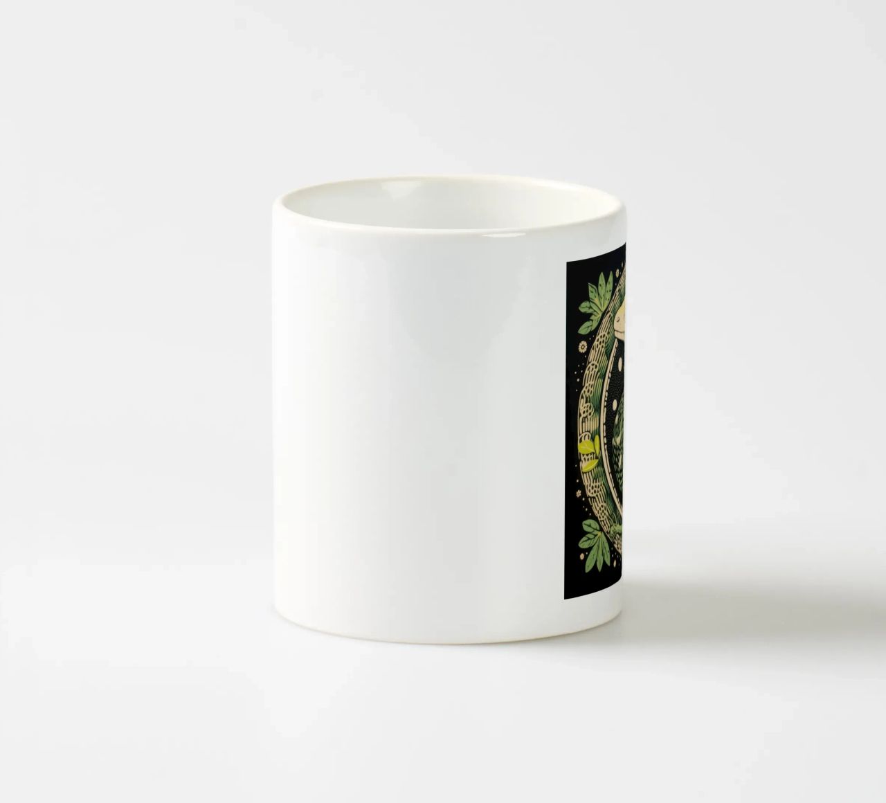 Python vert 1 mug en céramique de Minimal Animal Art
