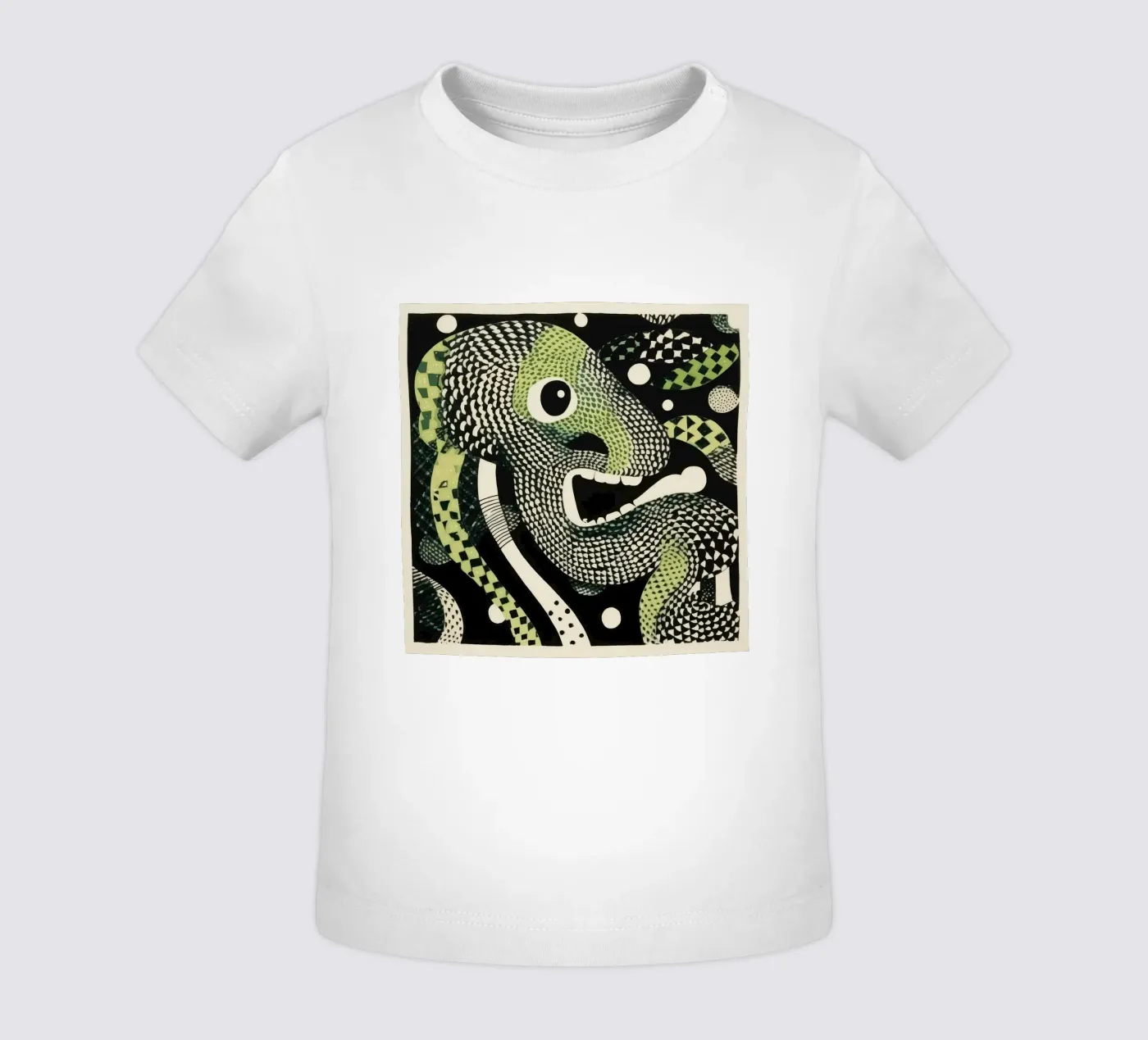 Green Python t-shirt pour bébé de Minimal Animal Art