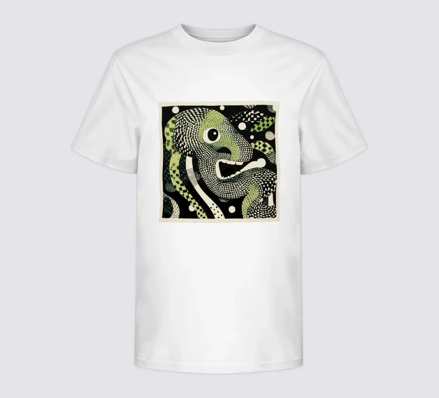 Green Python Kinder T-Shirt von Minimal Animal Art
