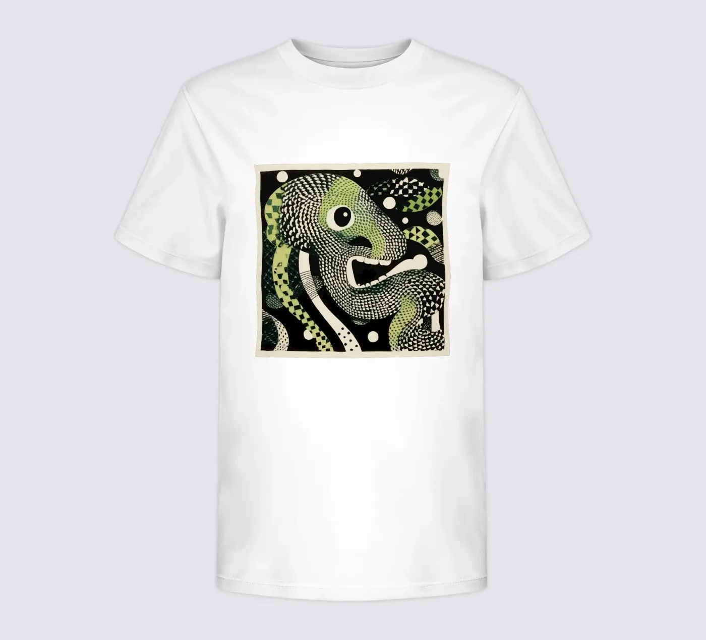 Green Python Kinder T-Shirt von Minimal Animal Art