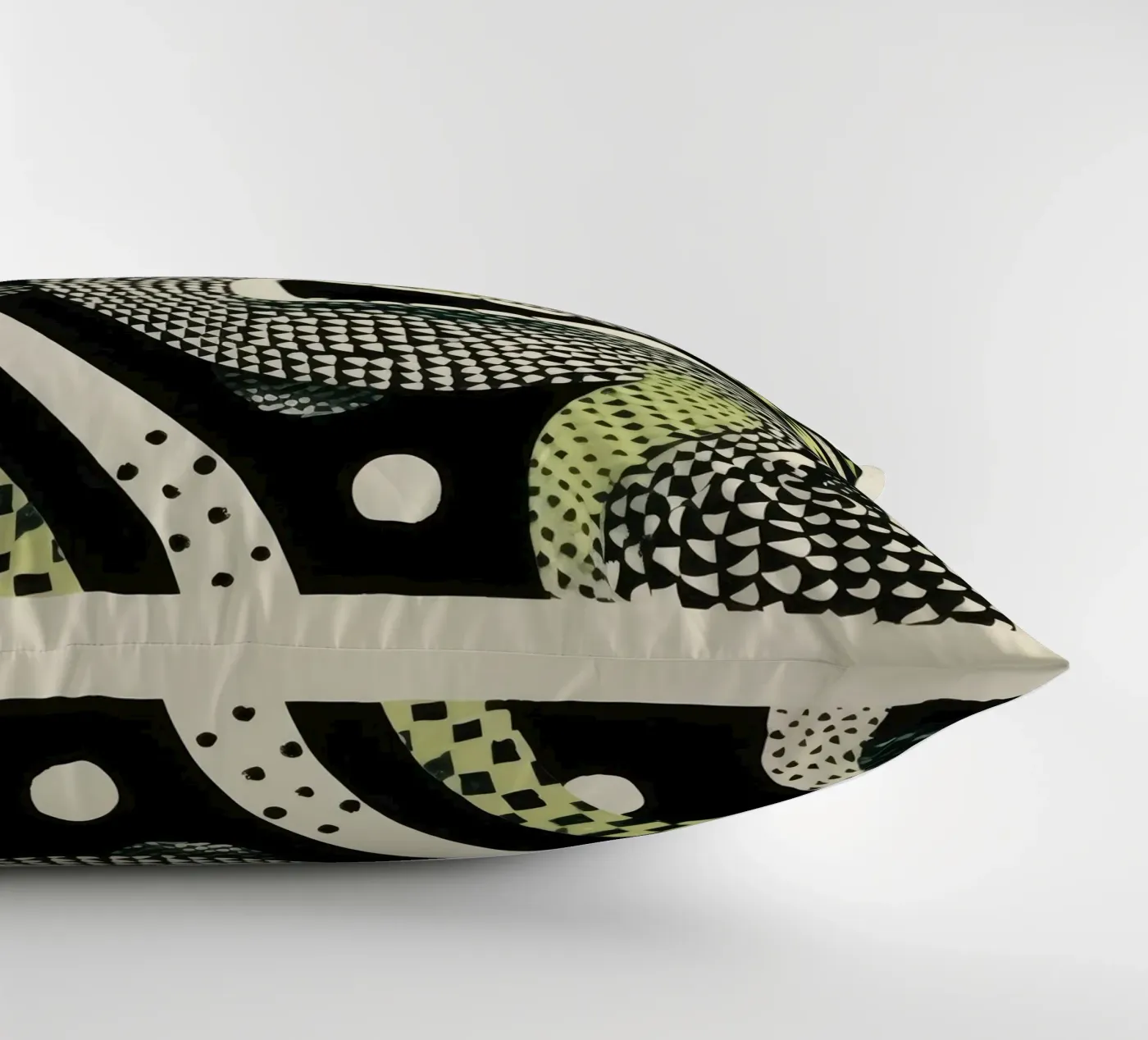 Python vert coussin de Minimal Animal Art