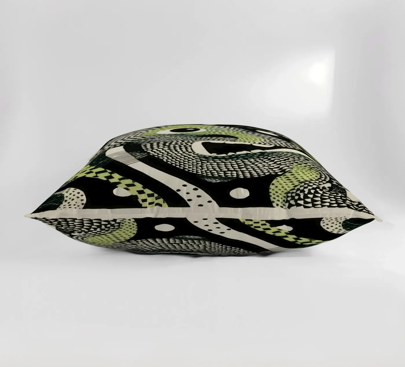 Green Python coussin de Minimal Animal Art