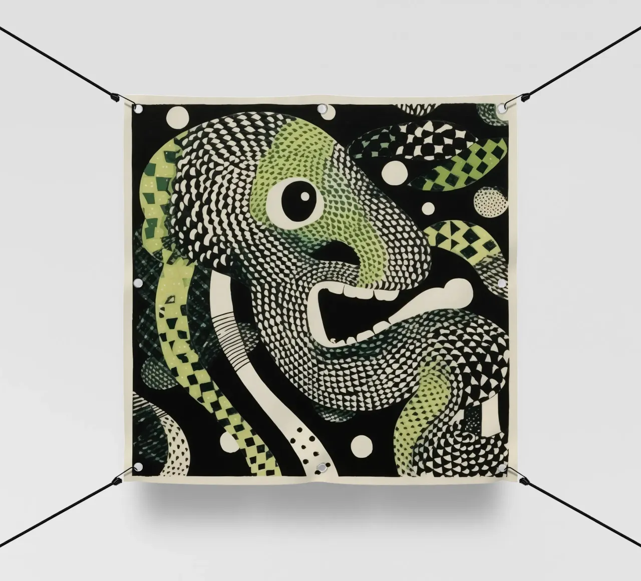 Green Python PVC Plane von Minimal Animal Art