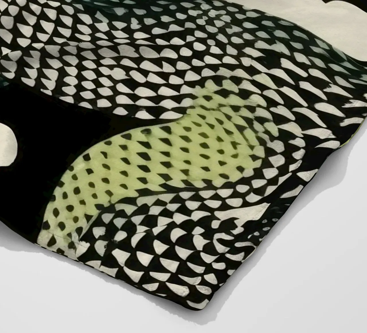 Groene python 2 fleecedeken van Minimal Animal Art