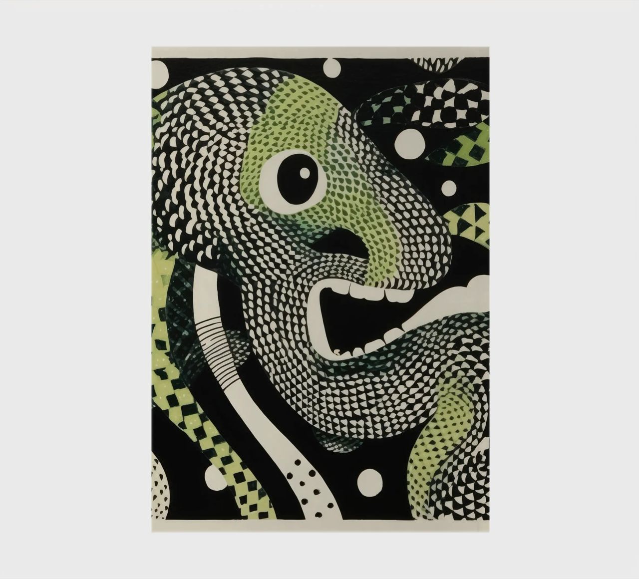 Green Python 2 notebook by Minimal Animal Art