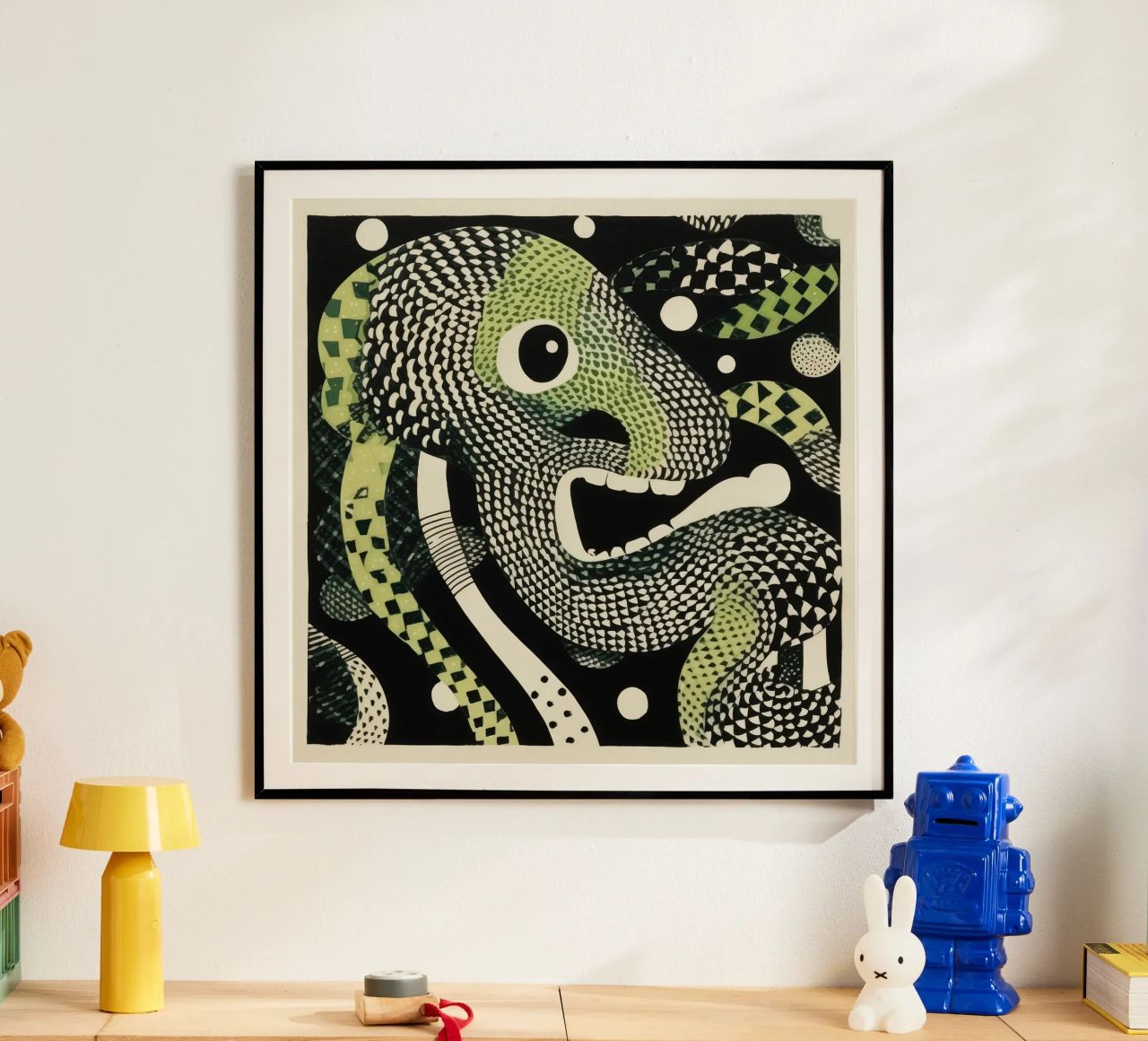 Python vert 2 hahnemühle de Minimal Animal Art