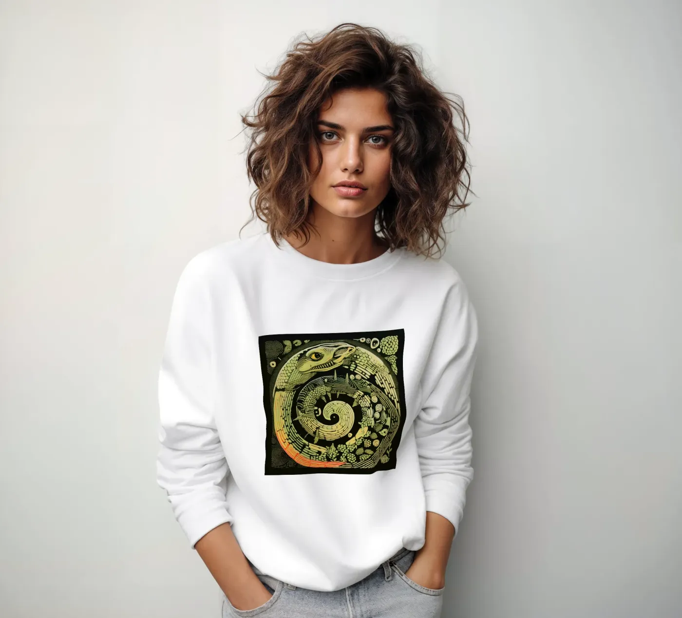 Python vert sweat de Minimal Animal Art