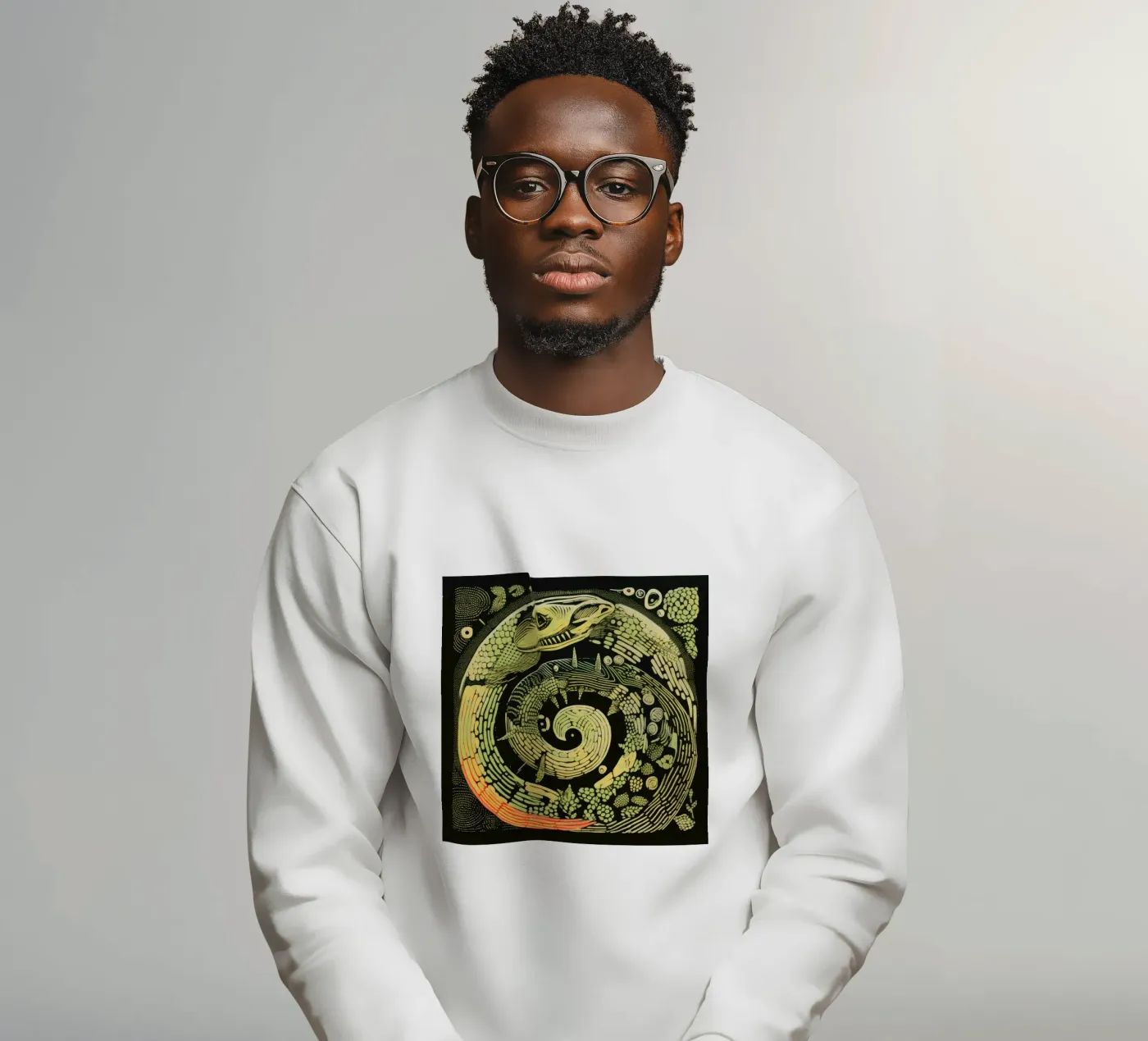 Python vert sweat de Minimal Animal Art