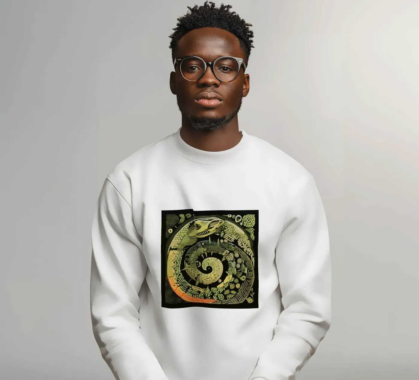 Python vert sweat de Minimal Animal Art