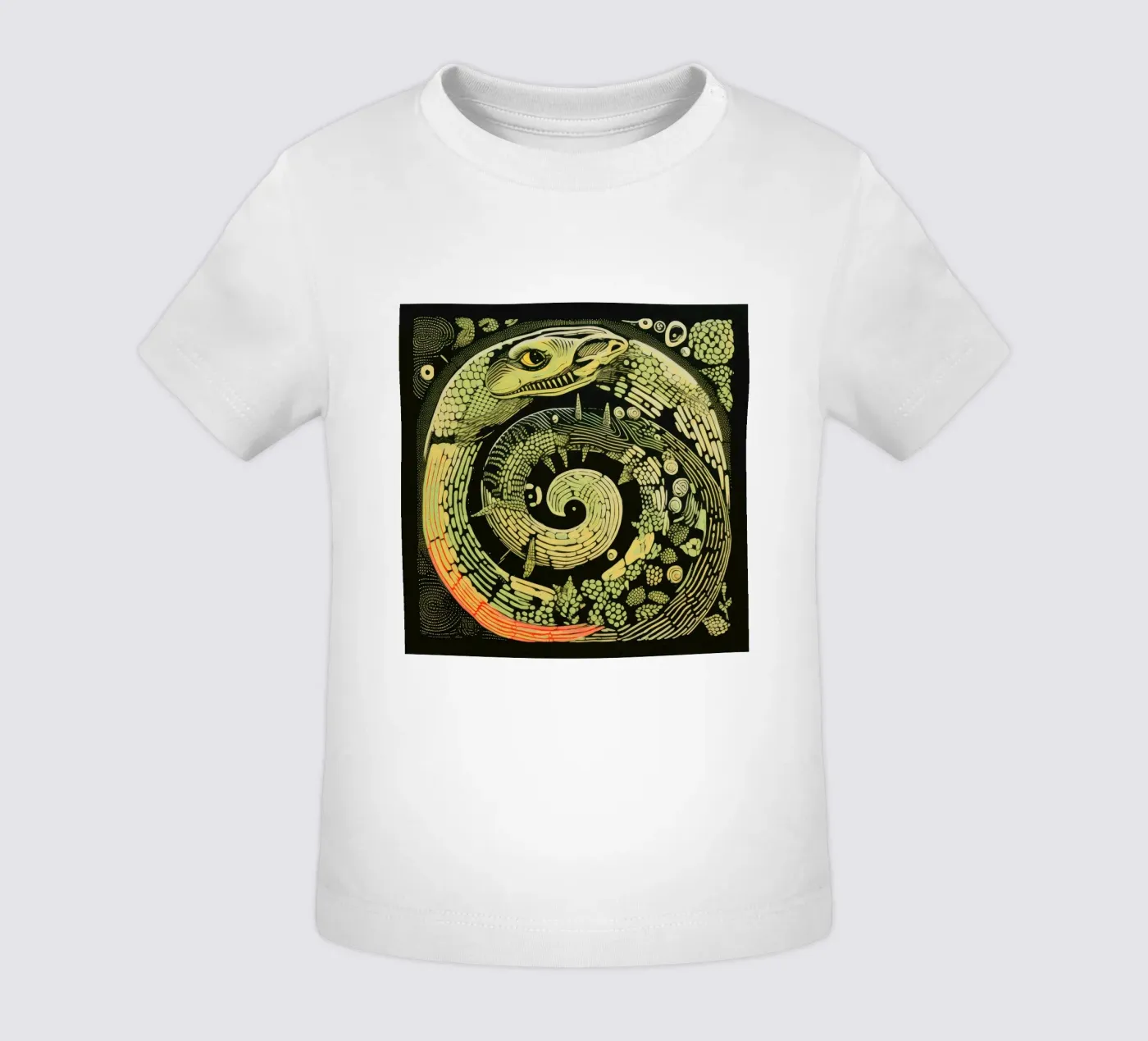 Python vert t-shirt pour bébé de Minimal Animal Art