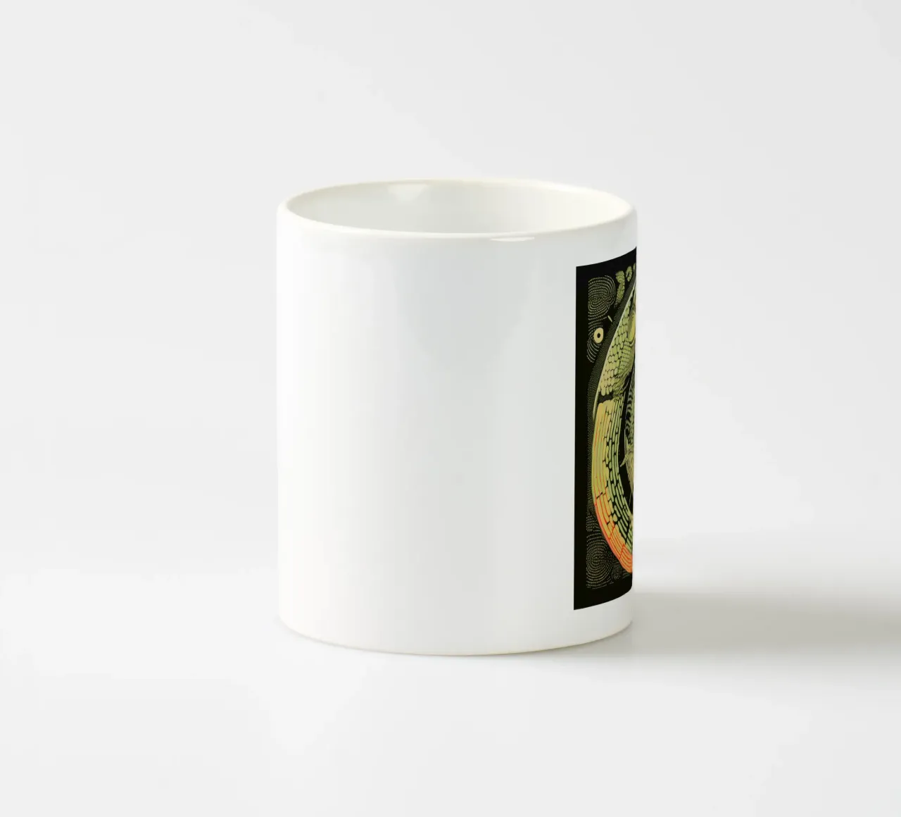 Pitone Verde 3 tazza in ceramica da Minimal Animal Art