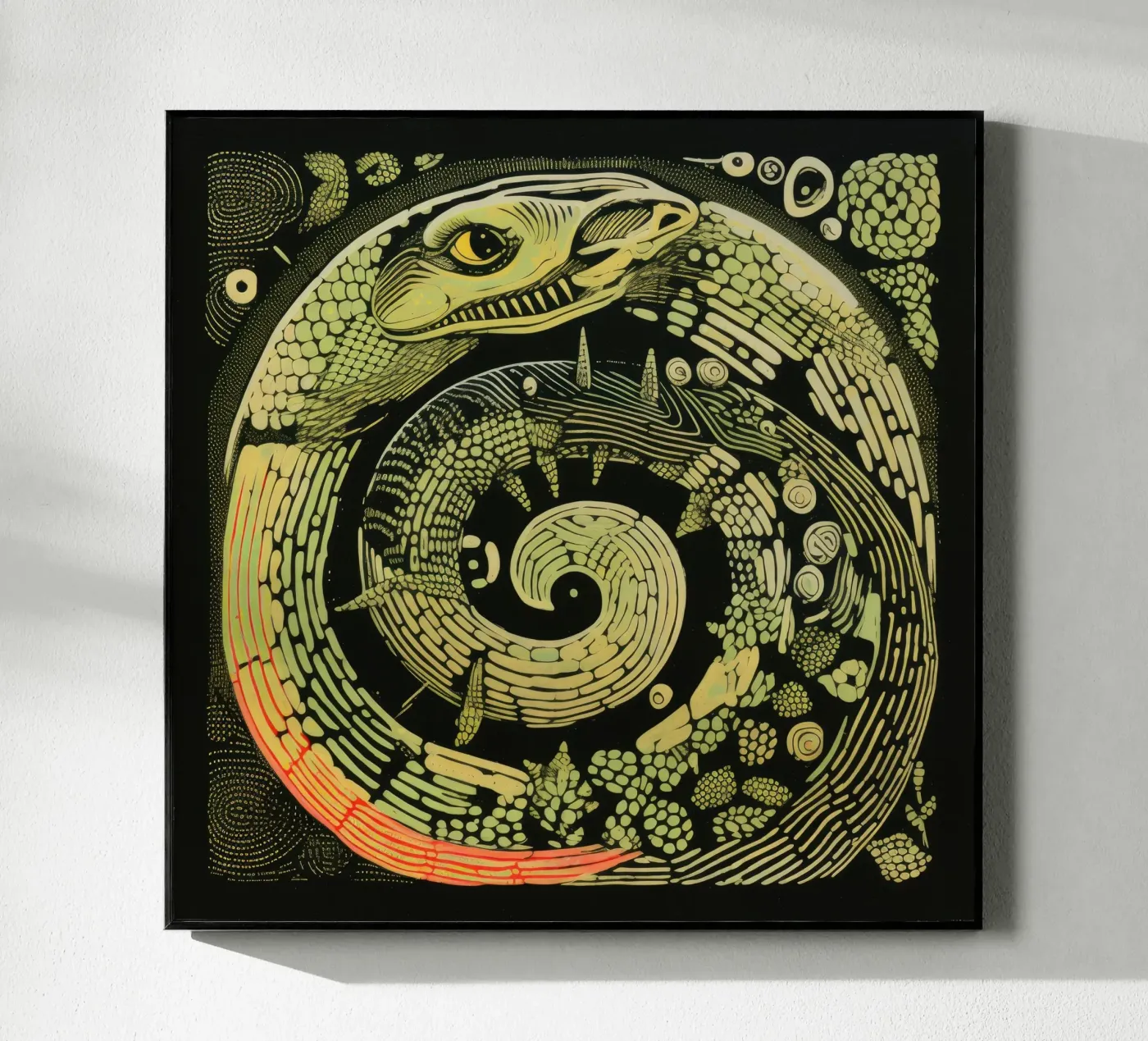 Python vert plexiglas de Minimal Animal Art