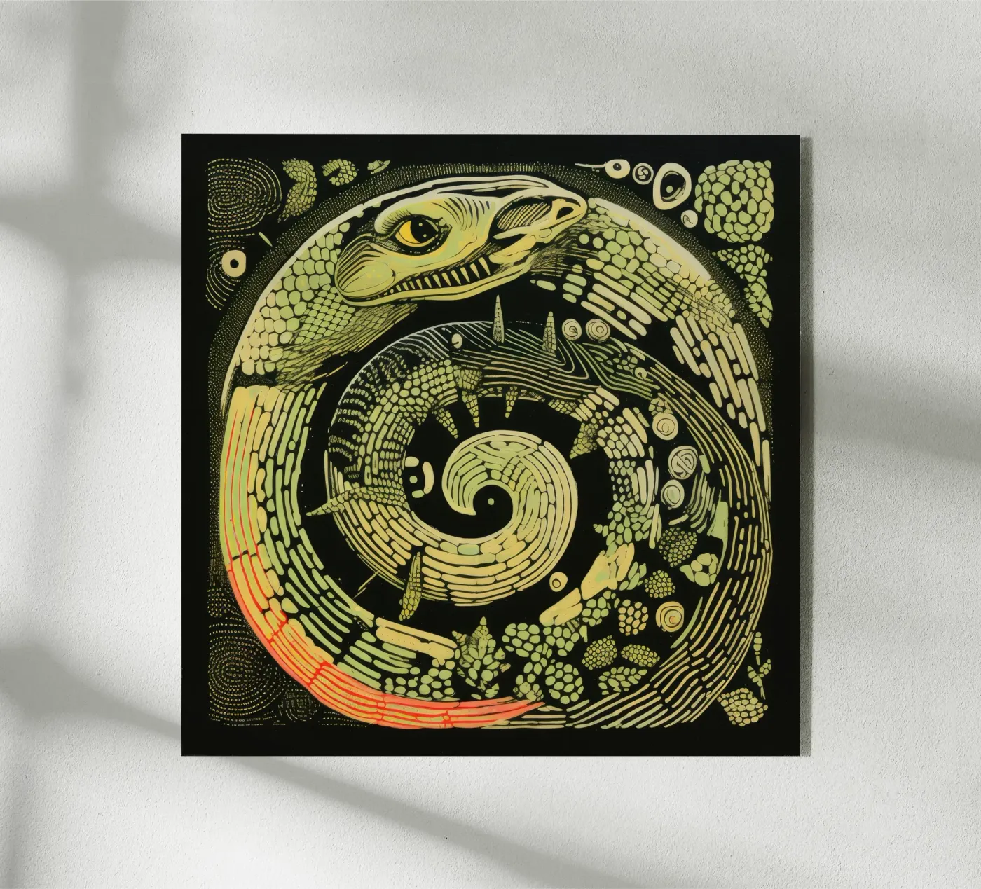 Python vert plexiglas de Minimal Animal Art