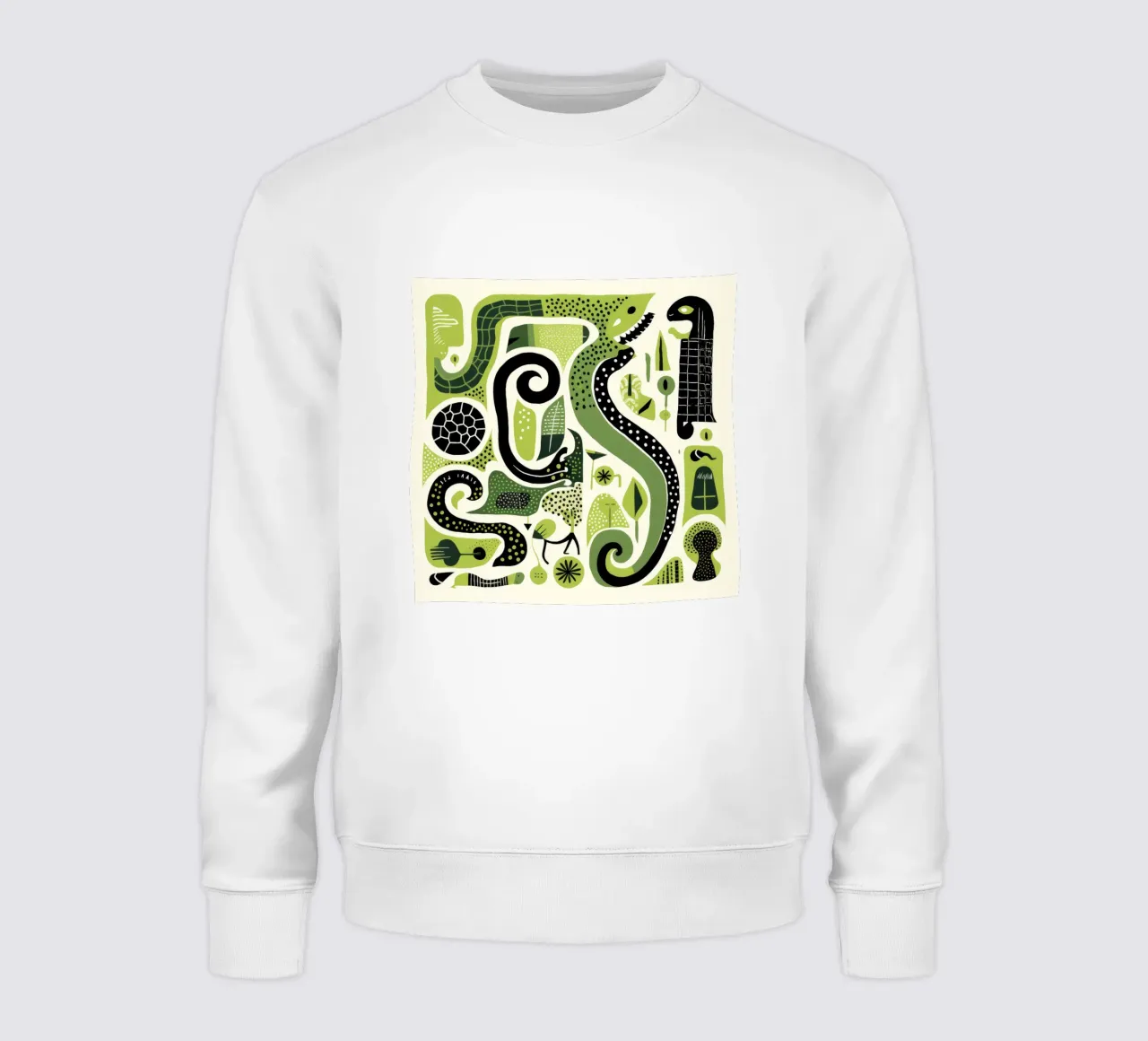 Python vert 4 sweat de Minimal Animal Art