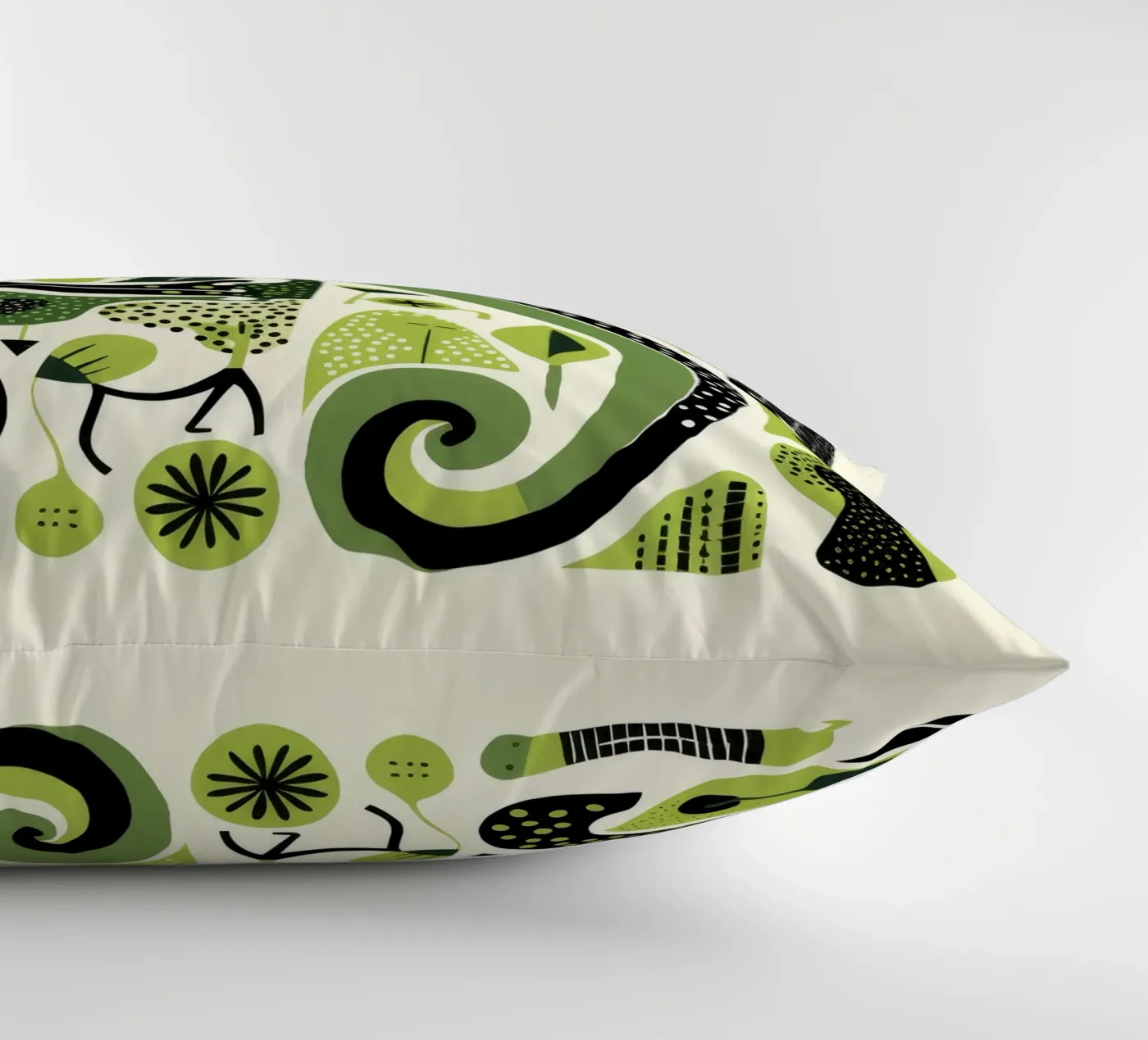 Pitone verde cuscino da Minimal Animal Art