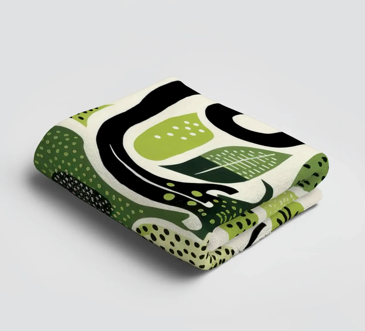 Python vert 4 serviette de bain de Minimal Animal Art