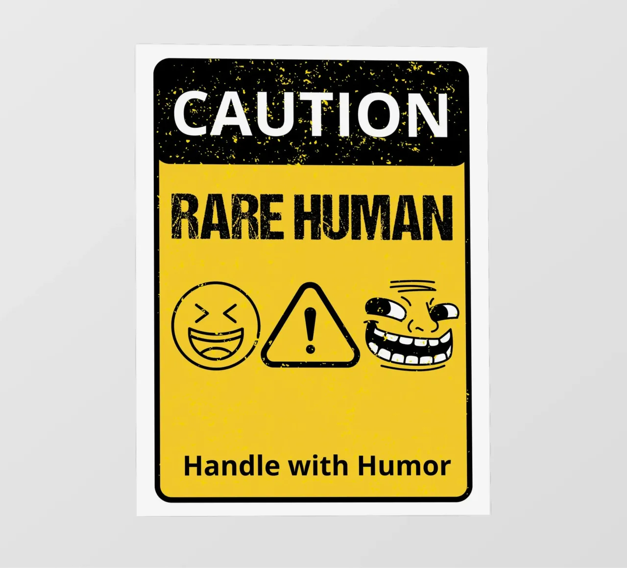 Rare Human, Handle with Humor pellicola backlit da edsonramosart