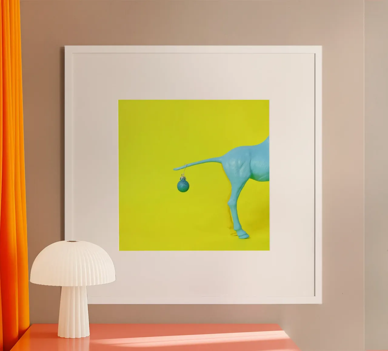 Jingle Balls poster con telaio in legno da Juj Winn