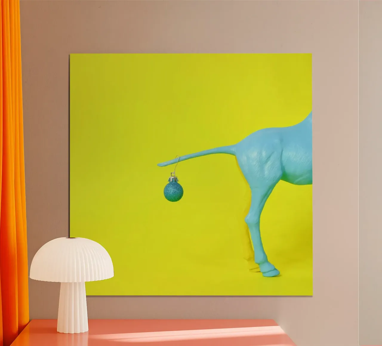 Jingle Balls poster con telaio in legno da Juj Winn