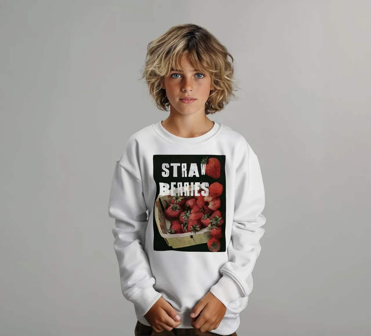 STRAW BERRIES felpa bambino da edsonramosart
