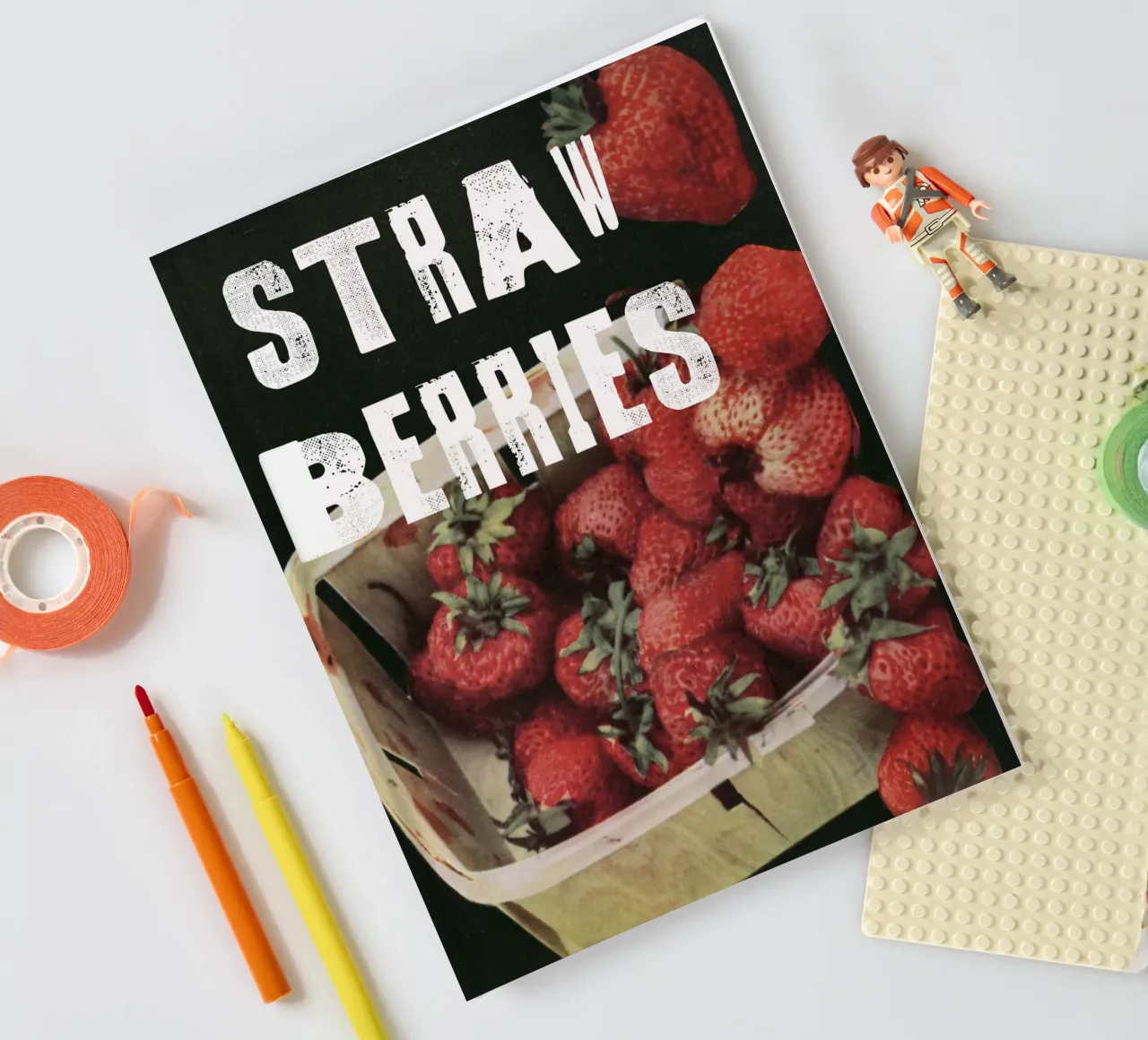 STRAW BERRIES notebook by edsonramosart