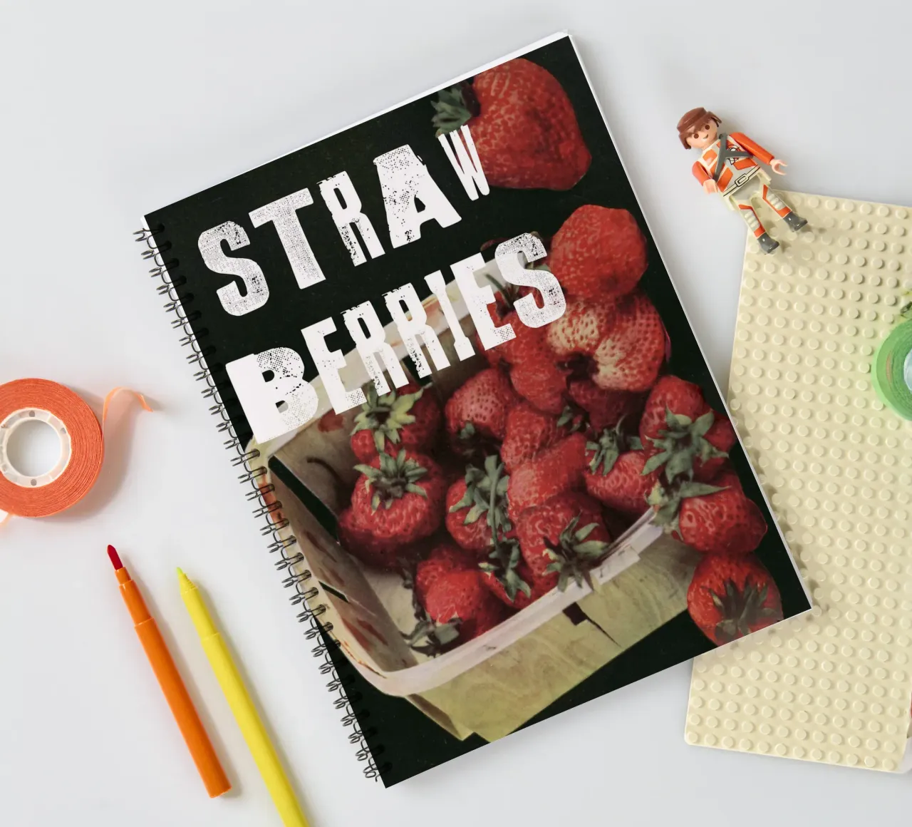 STRAW BERRIES carnet à spirale de edsonramosart