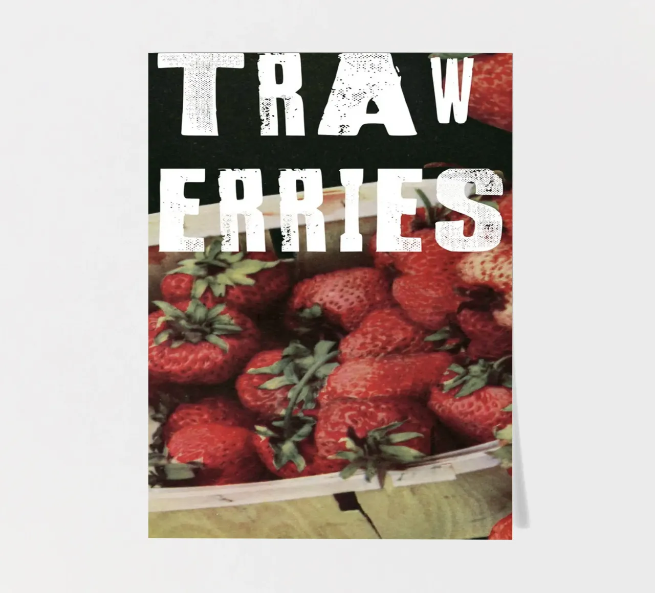 STRAW BERRIES foglio adesivo da edsonramosart
