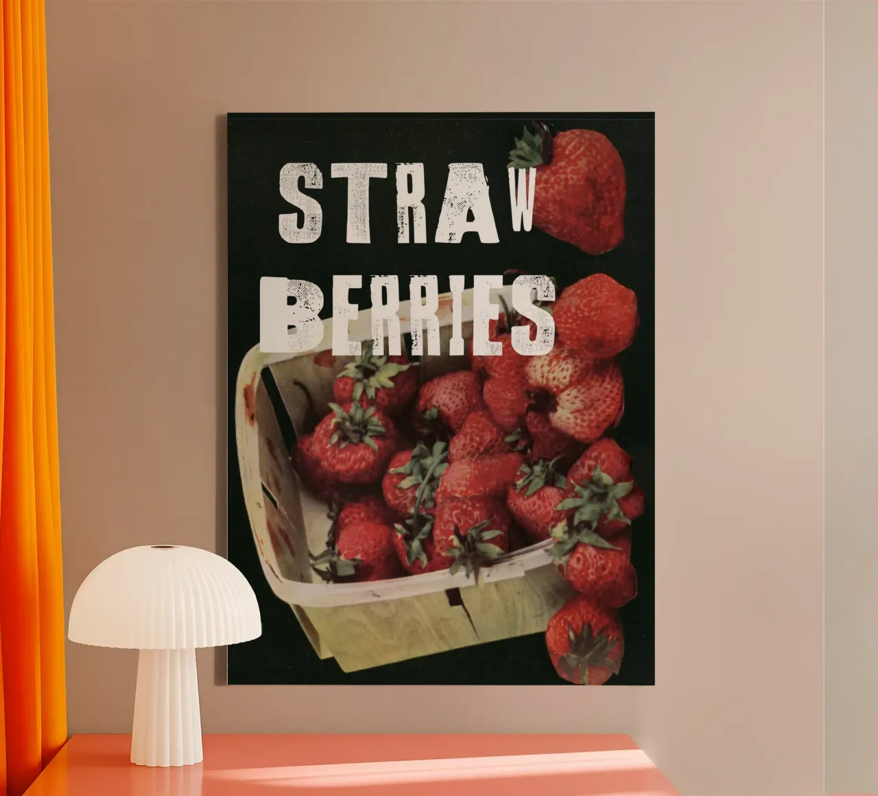STRAW BERRIES Leinwand von edsonramosart