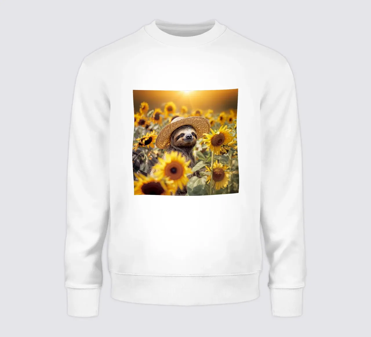 Bradipo nel campo di girasoli felpa da SlothStella