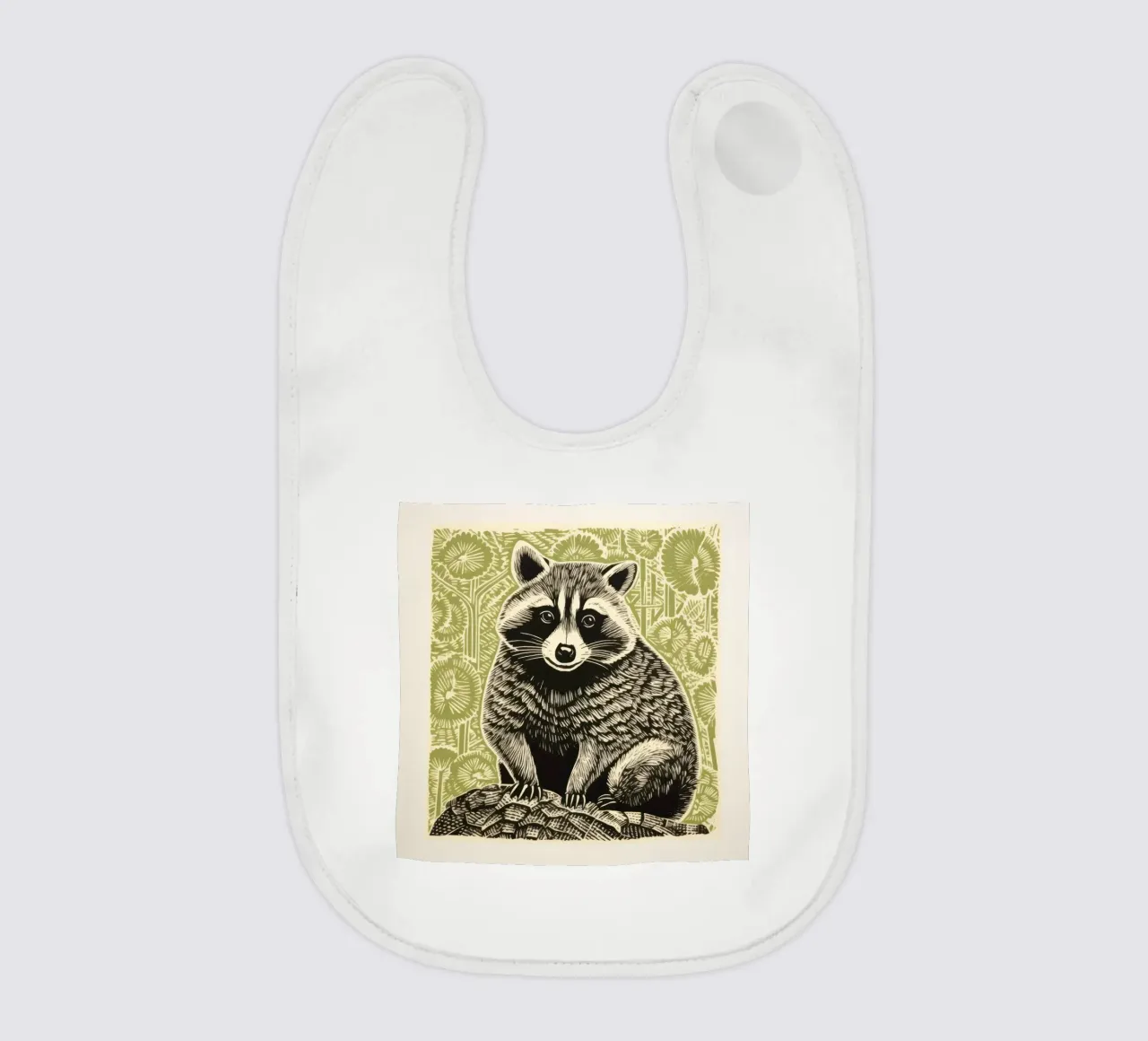 Procione verde bavaglino da Minimal Animal Art