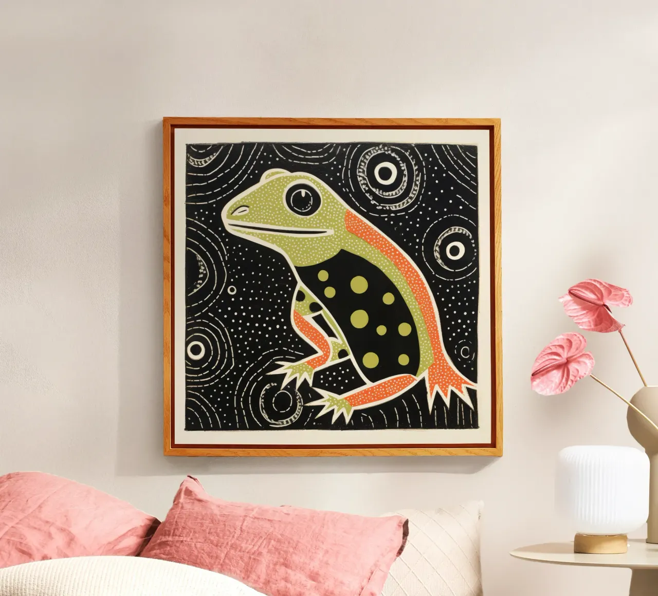 Salamandra verde plexiglass da Minimal Animal Art