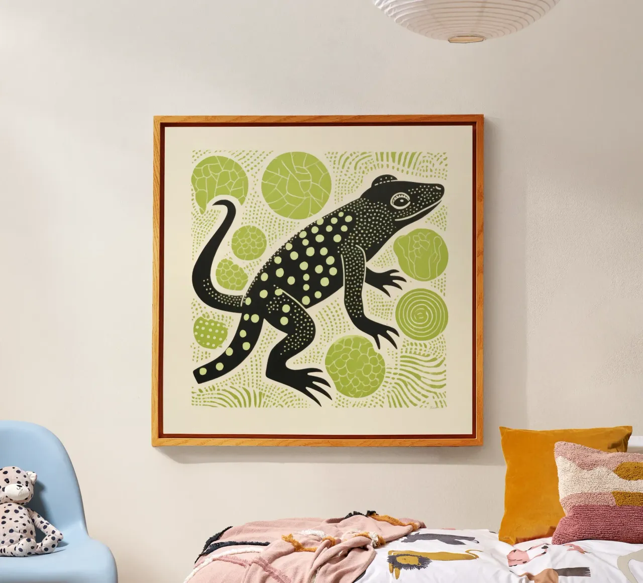 Salamandra verde plexiglass da Minimal Animal Art