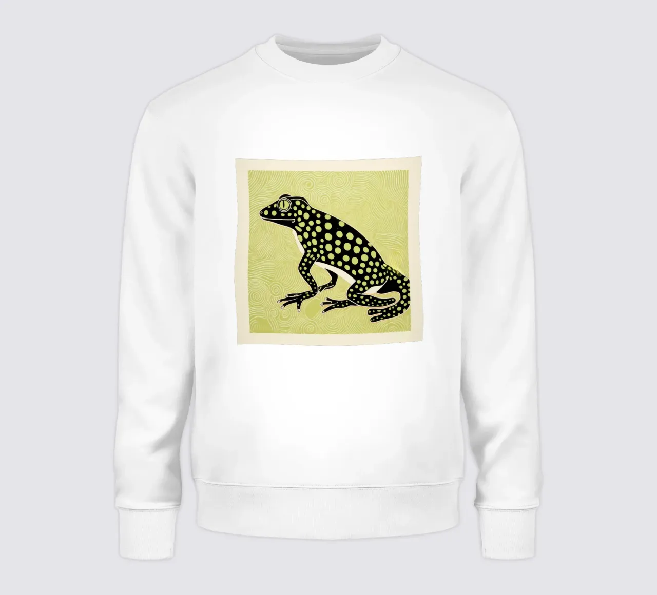 Salamandra verde 3 felpa da Minimal Animal Art