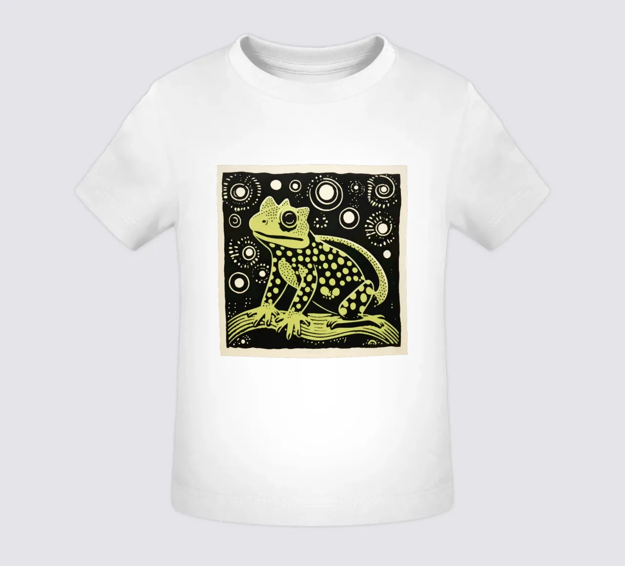 Salamandra verde 4 maglietta neonato da Minimal Animal Art