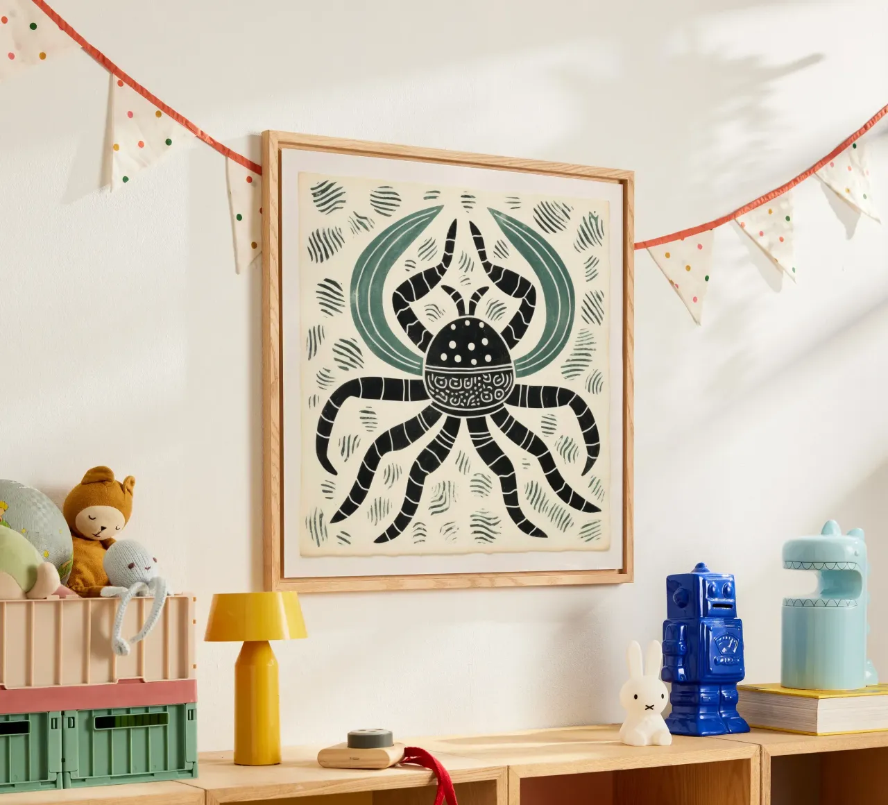 Scorpione verde 2 plexiglass da Minimal Animal Art