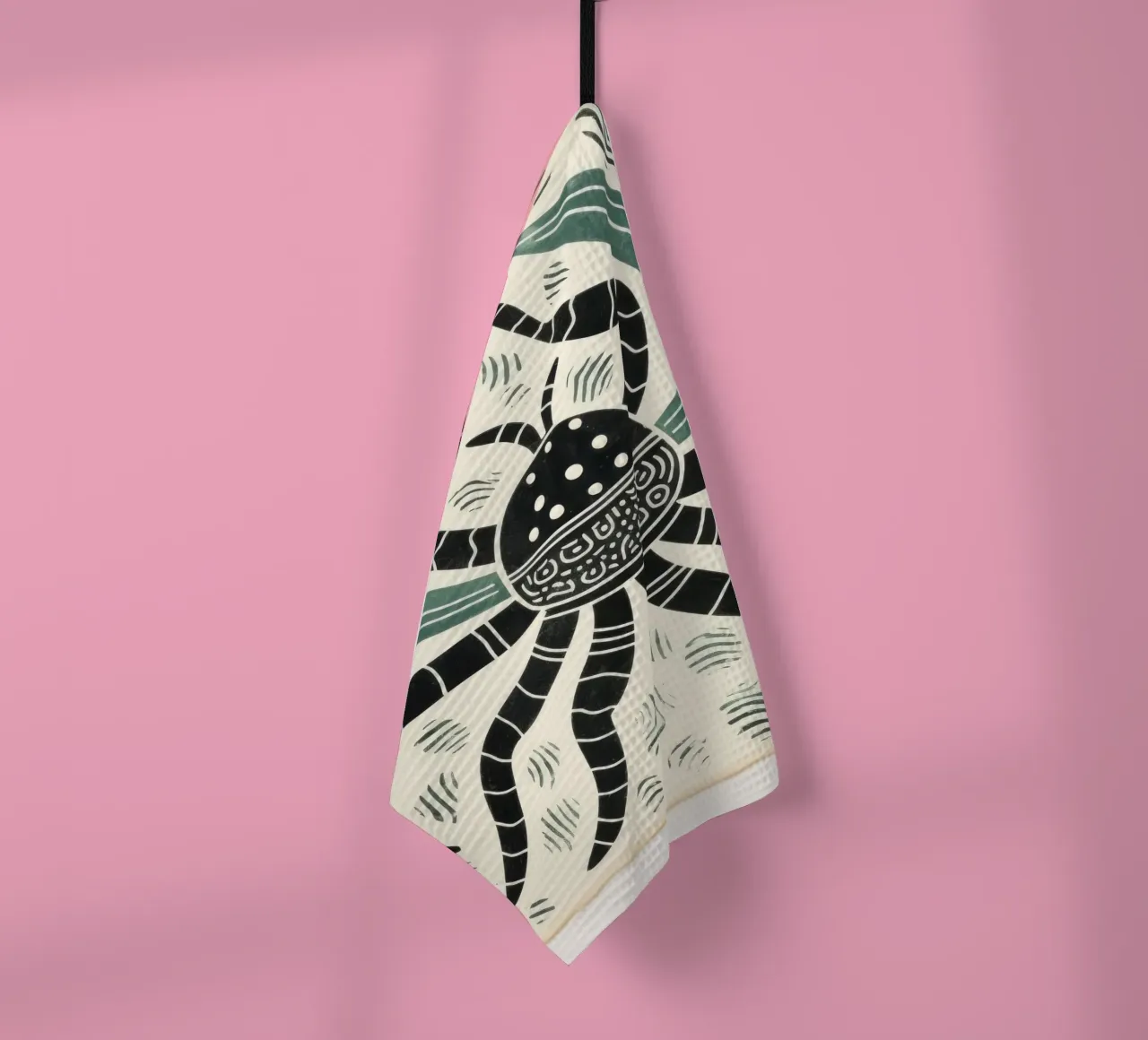 Scorpion vert 2 torchon de Minimal Animal Art