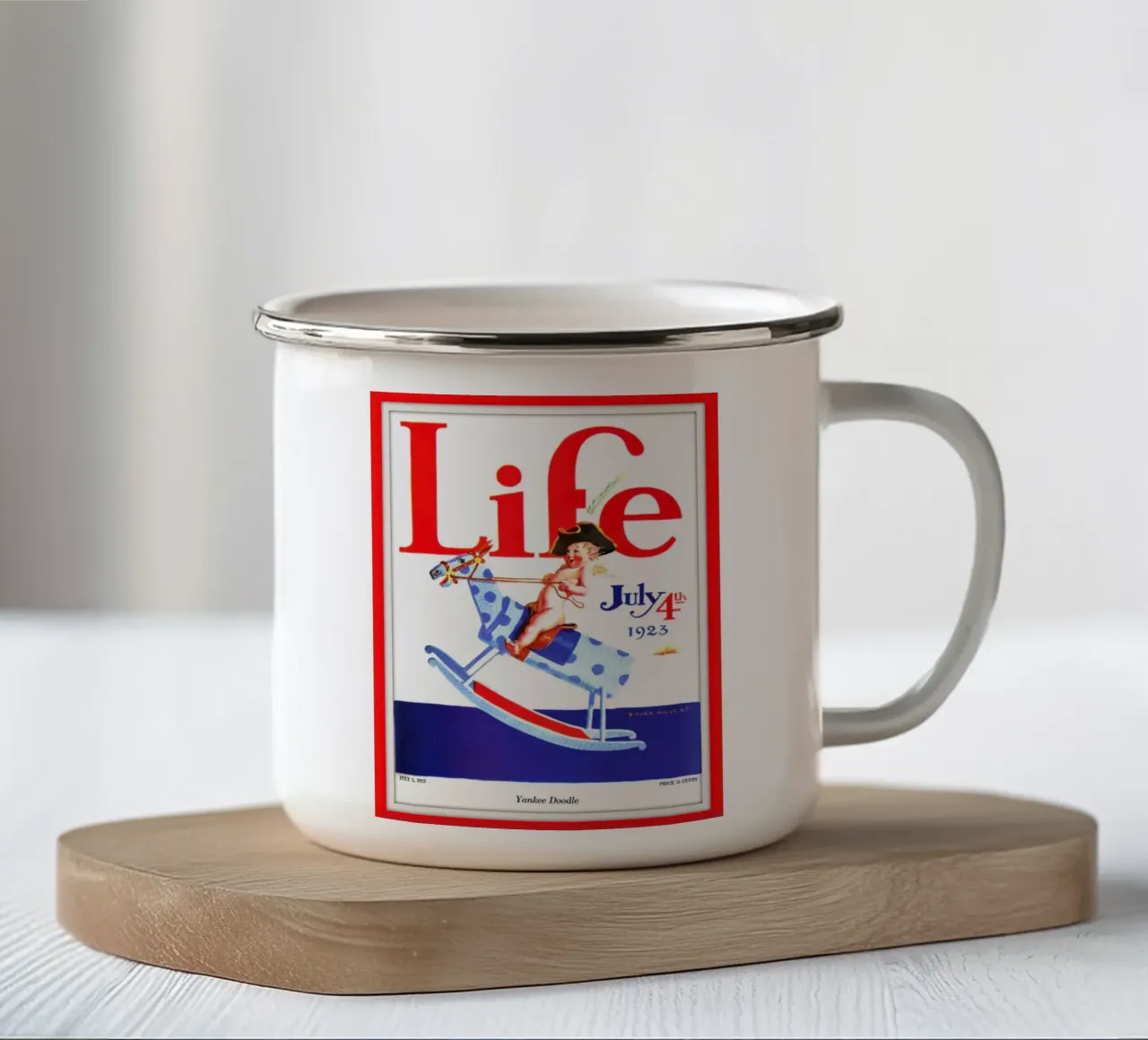 Life tazza in smalto da edsonramosart