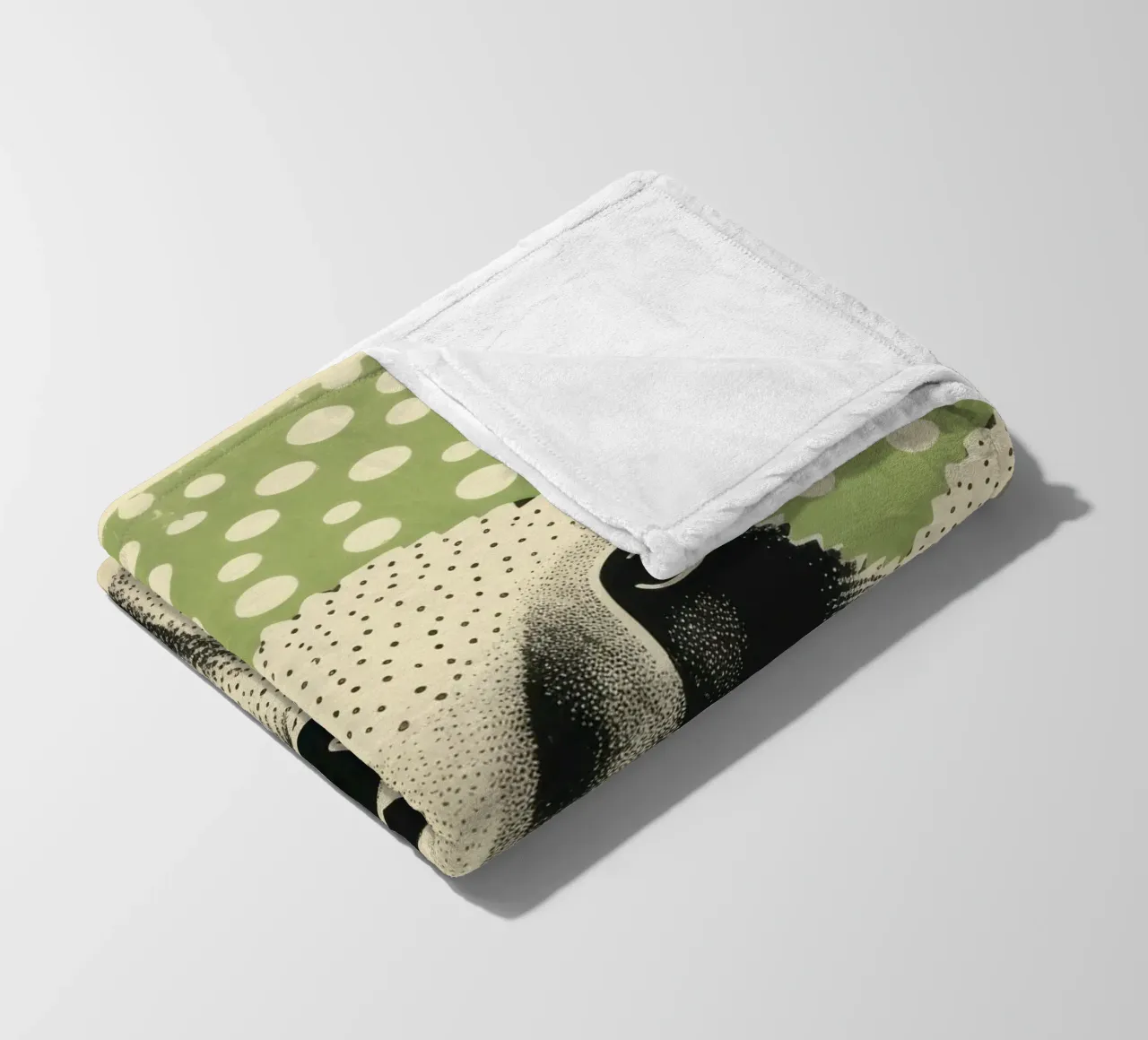 Pecora verde 3 coperta in pile da Minimal Animal Art
