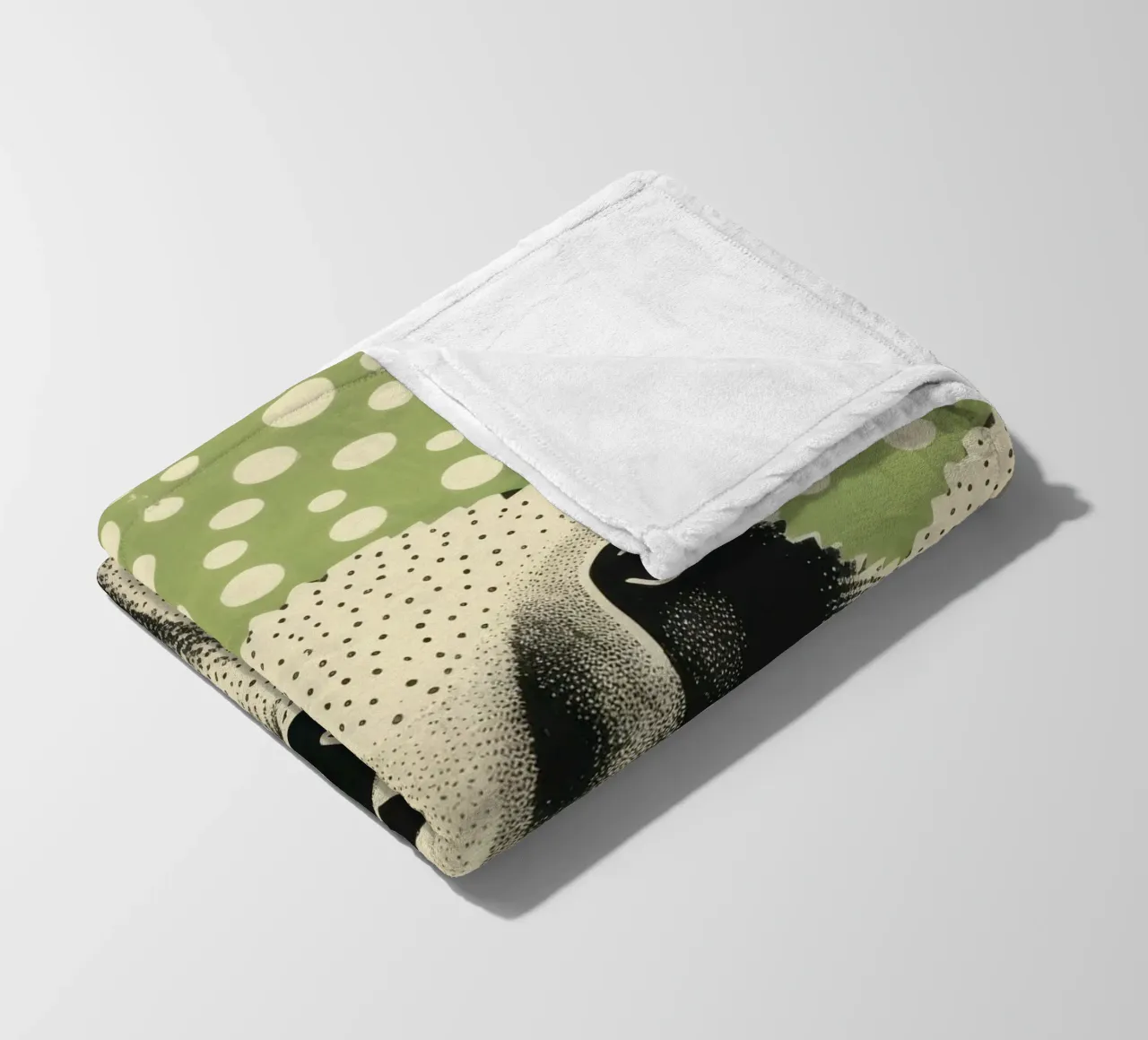Pecora verde 3 coperta in pile da Minimal Animal Art