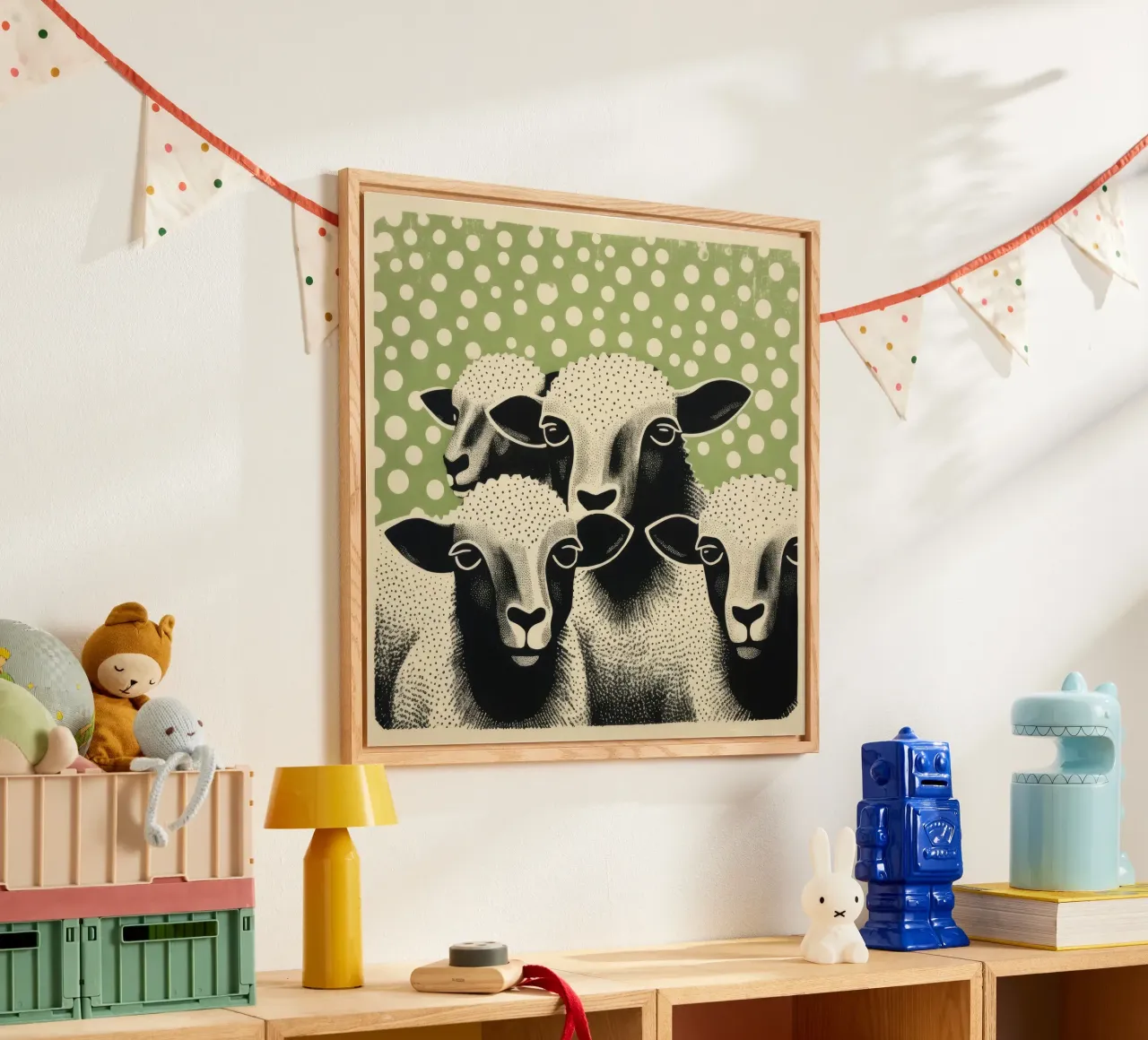 Pecore verdi plexiglass da Minimal Animal Art