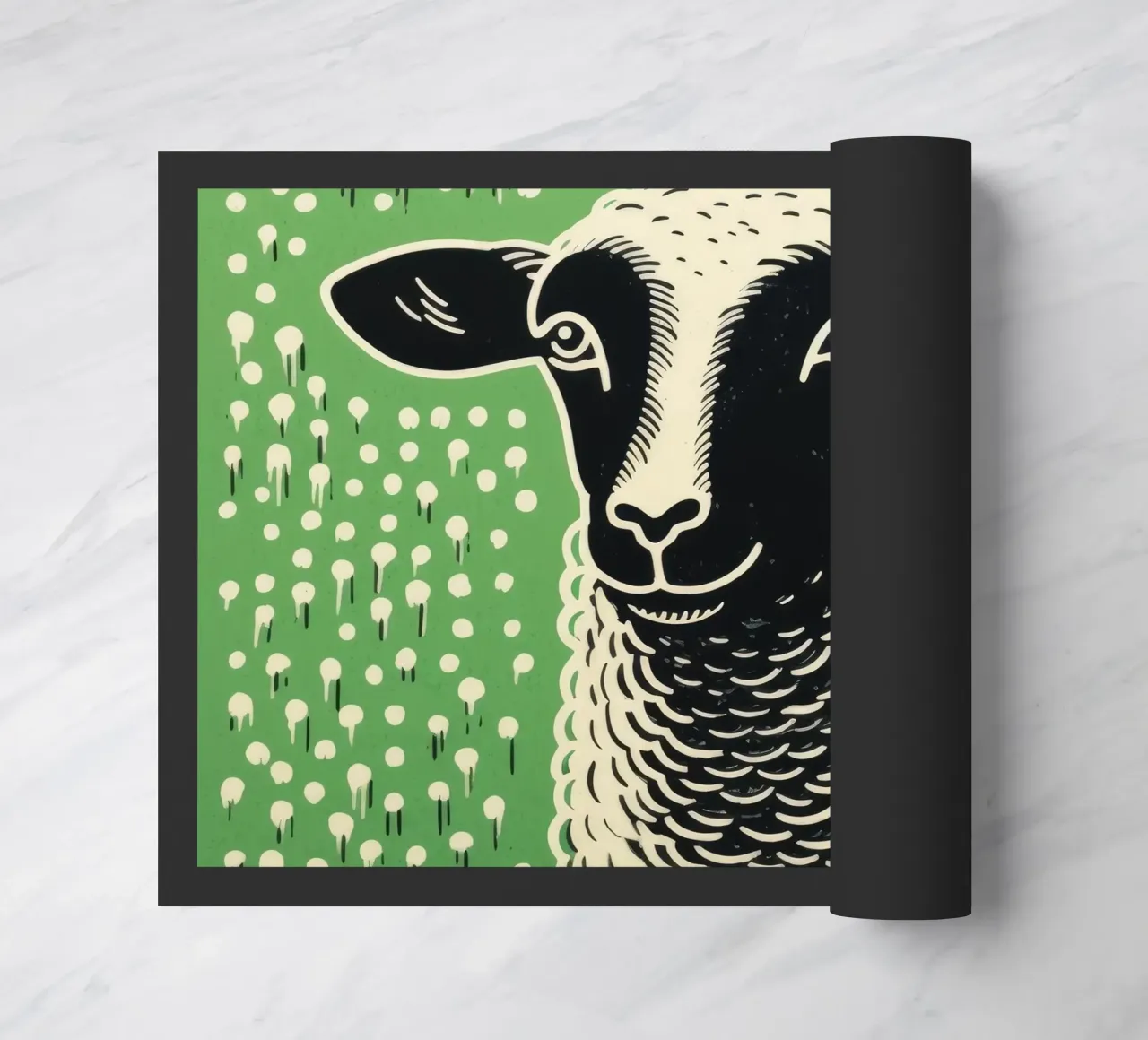 Pecora verde 4 zerbino da Minimal Animal Art