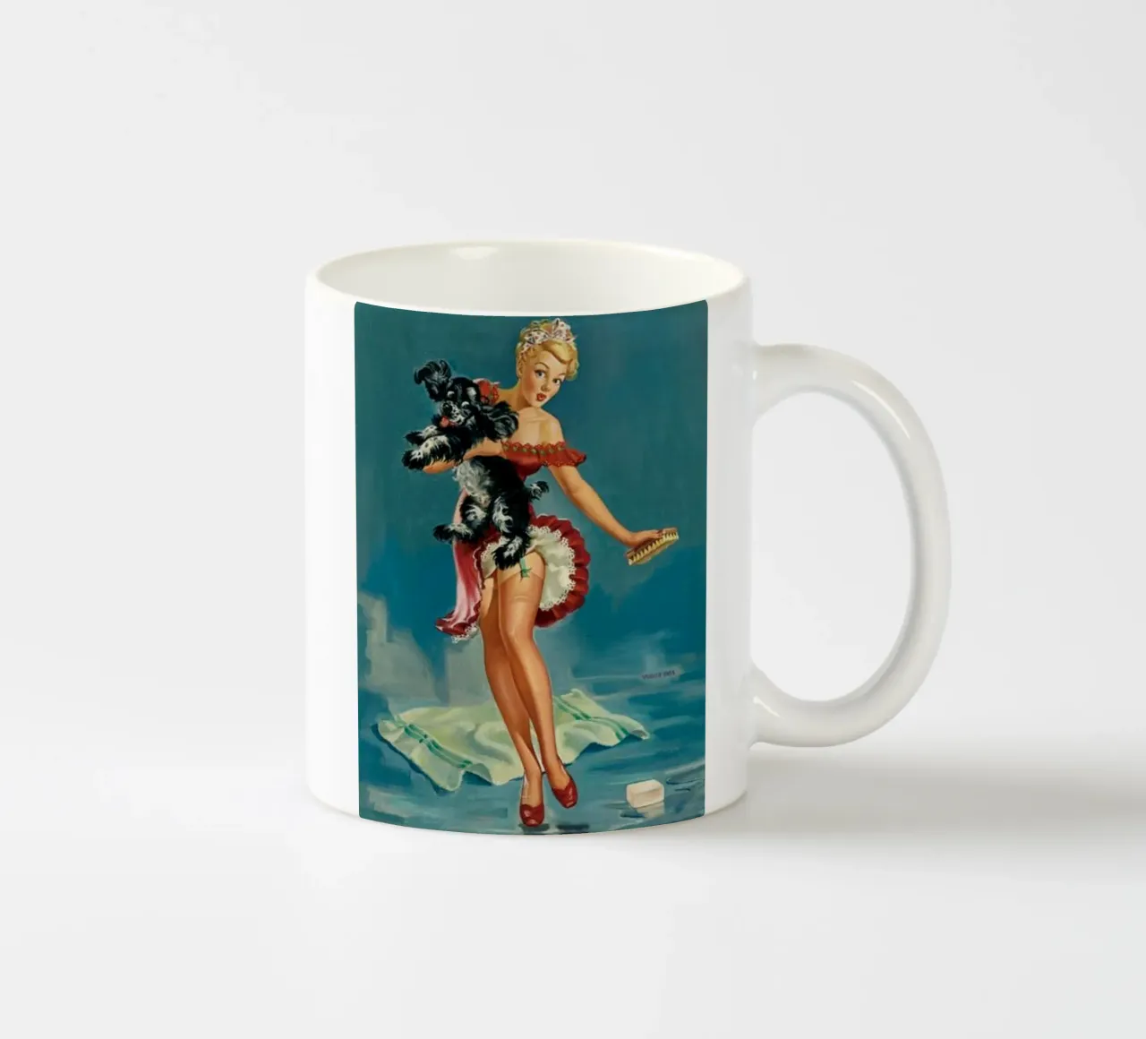 Retro vibe tazza in ceramica da edsonramosart