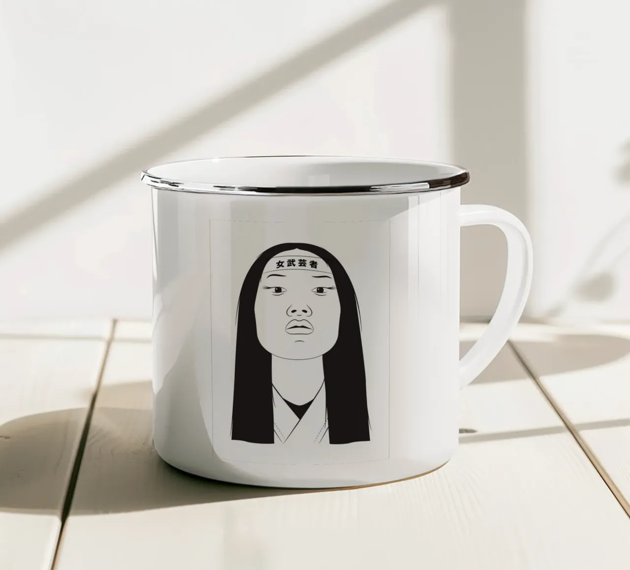 Onna-Bugeisha tazza in smalto da The Poster Kid