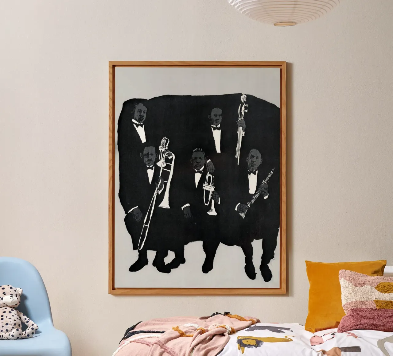 Group of musicians alluminio dibond da edsonramosart