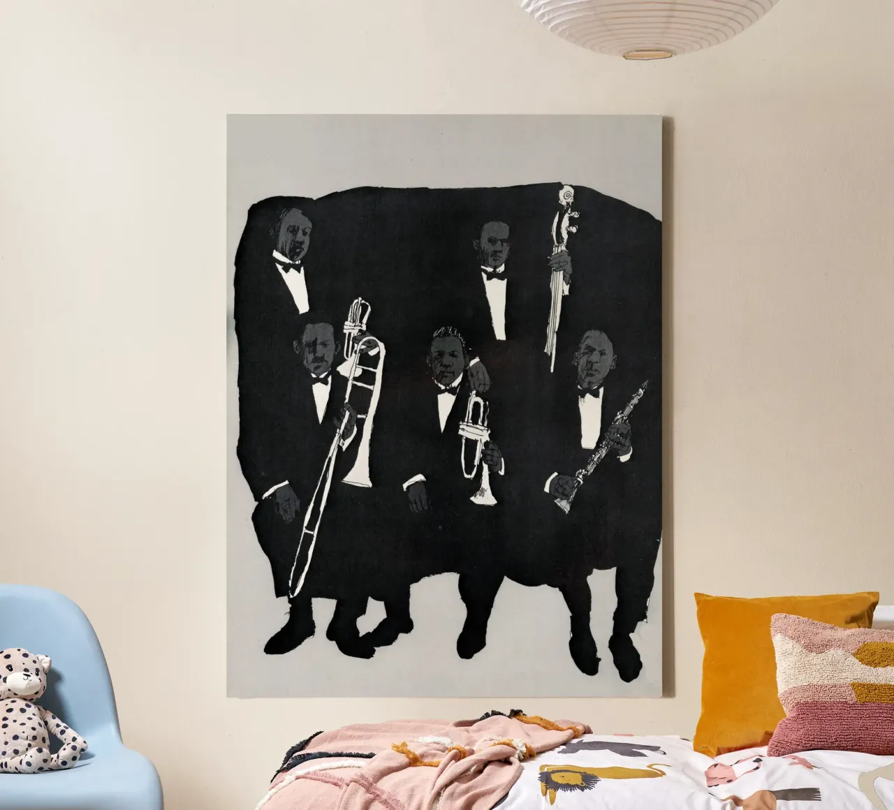 Group of musicians canvas by edsonramosart