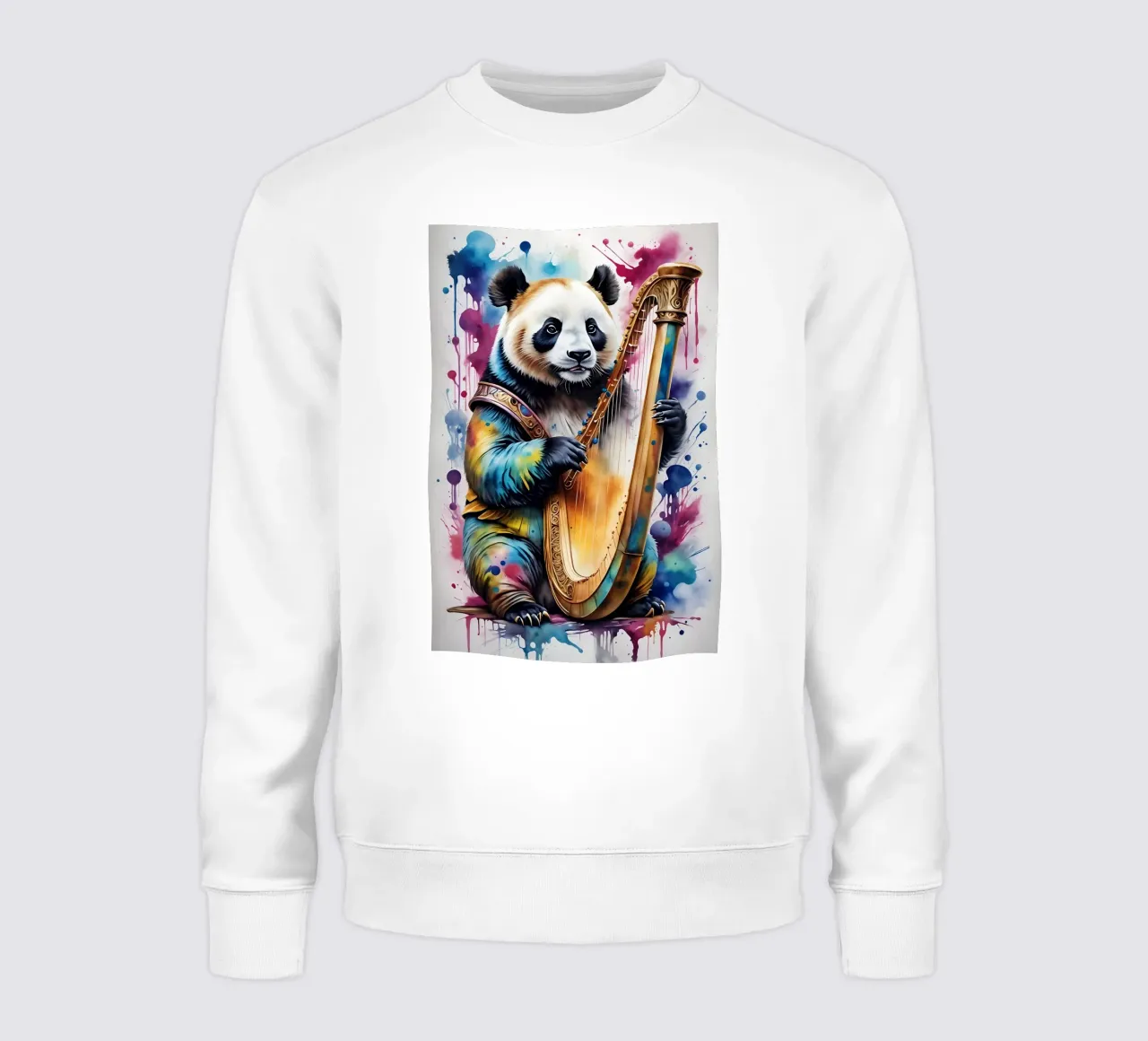 Panda che suona l'arpa felpa da MakArena