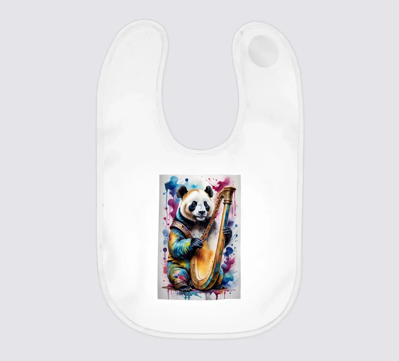 Panda che suona l'arpa bavaglino da MakArena