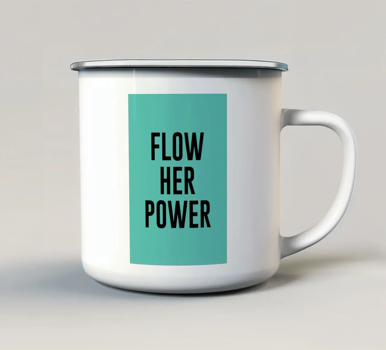 Flow Her Power tazza in smalto da The Poster Kid