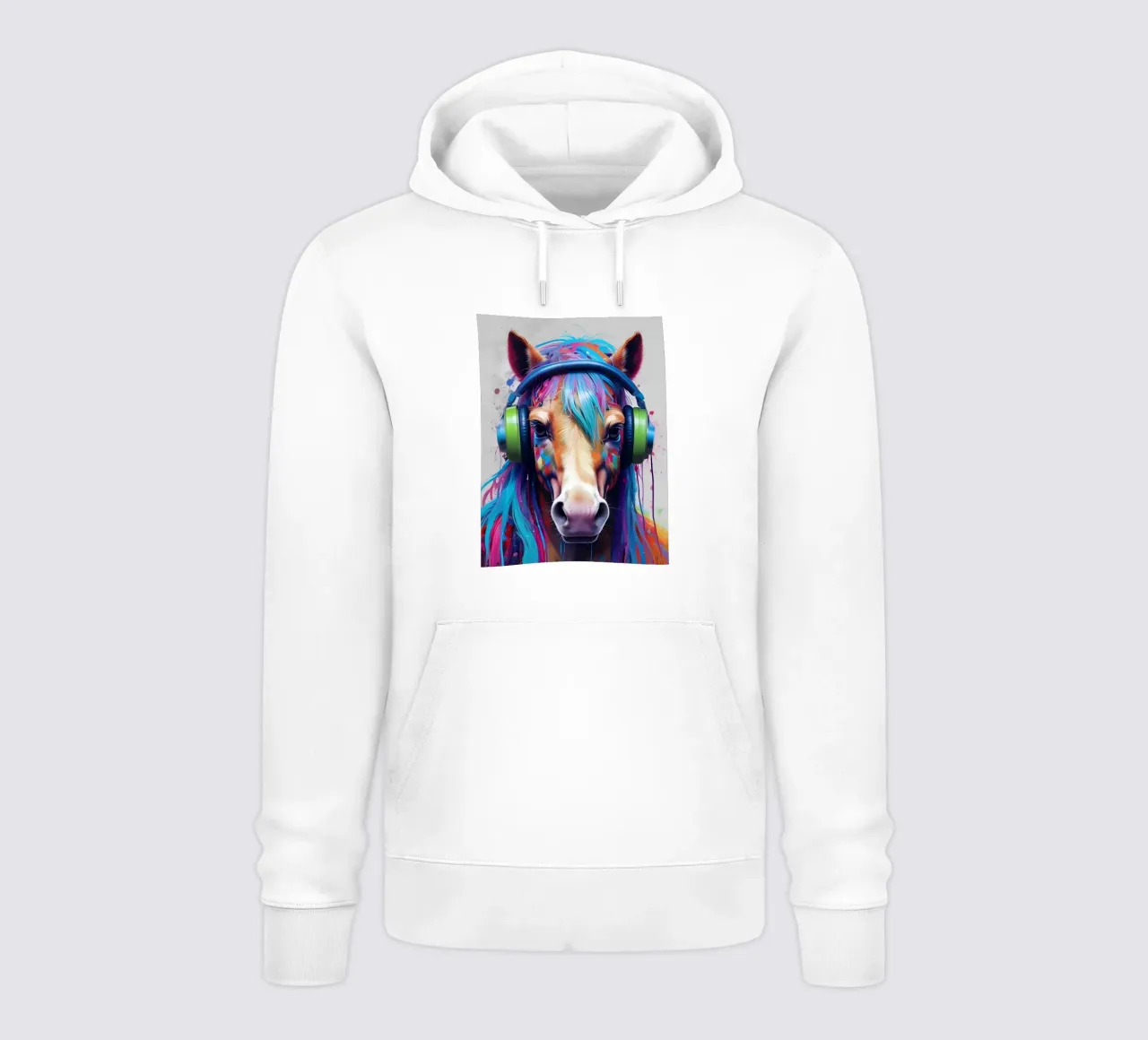 Cavallo con cuffie felpa con cappuccio da MakArena